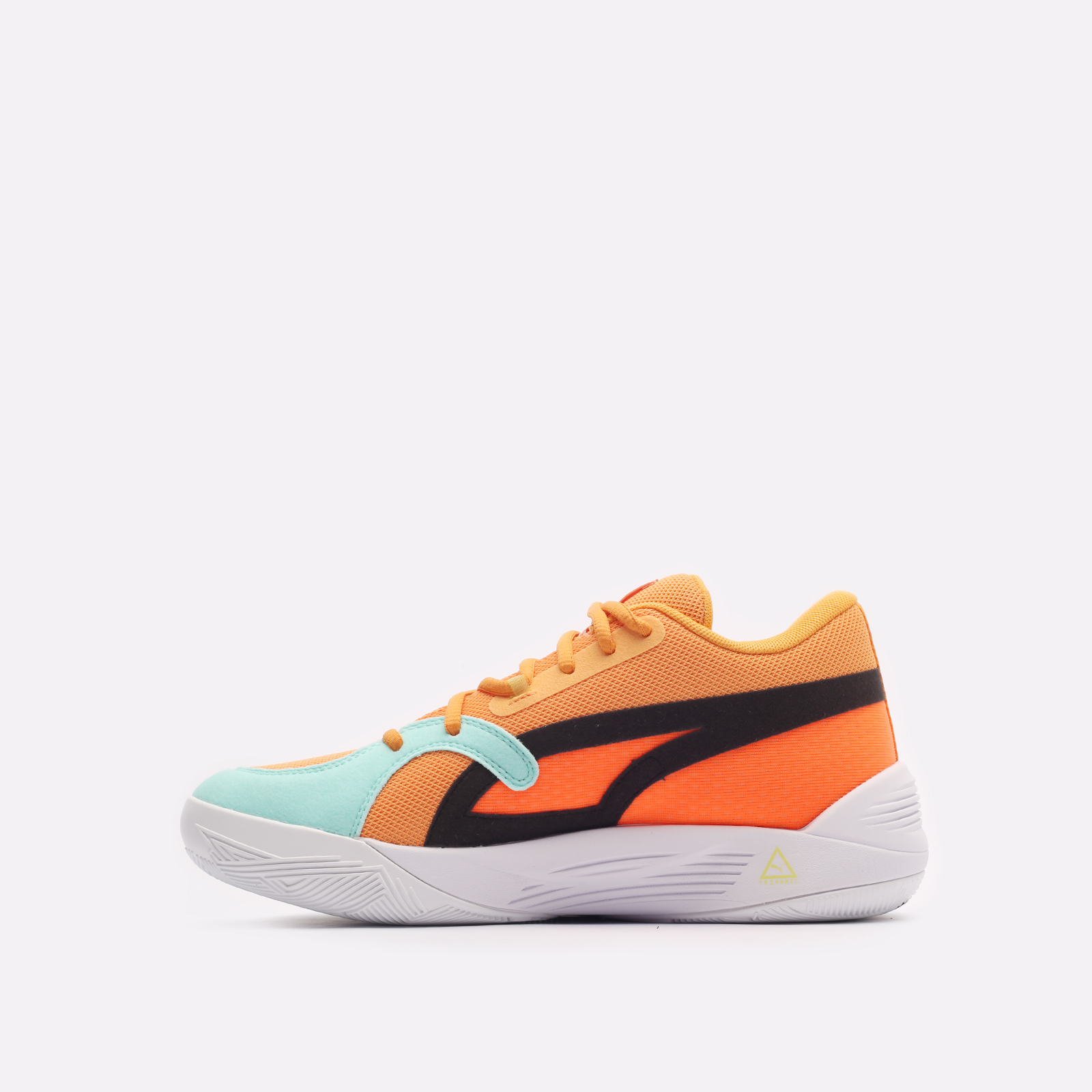 мужские оранжевые баскетбольные кроссовки PUMA Blaze Court 37658223 - цена, описание, фото 2