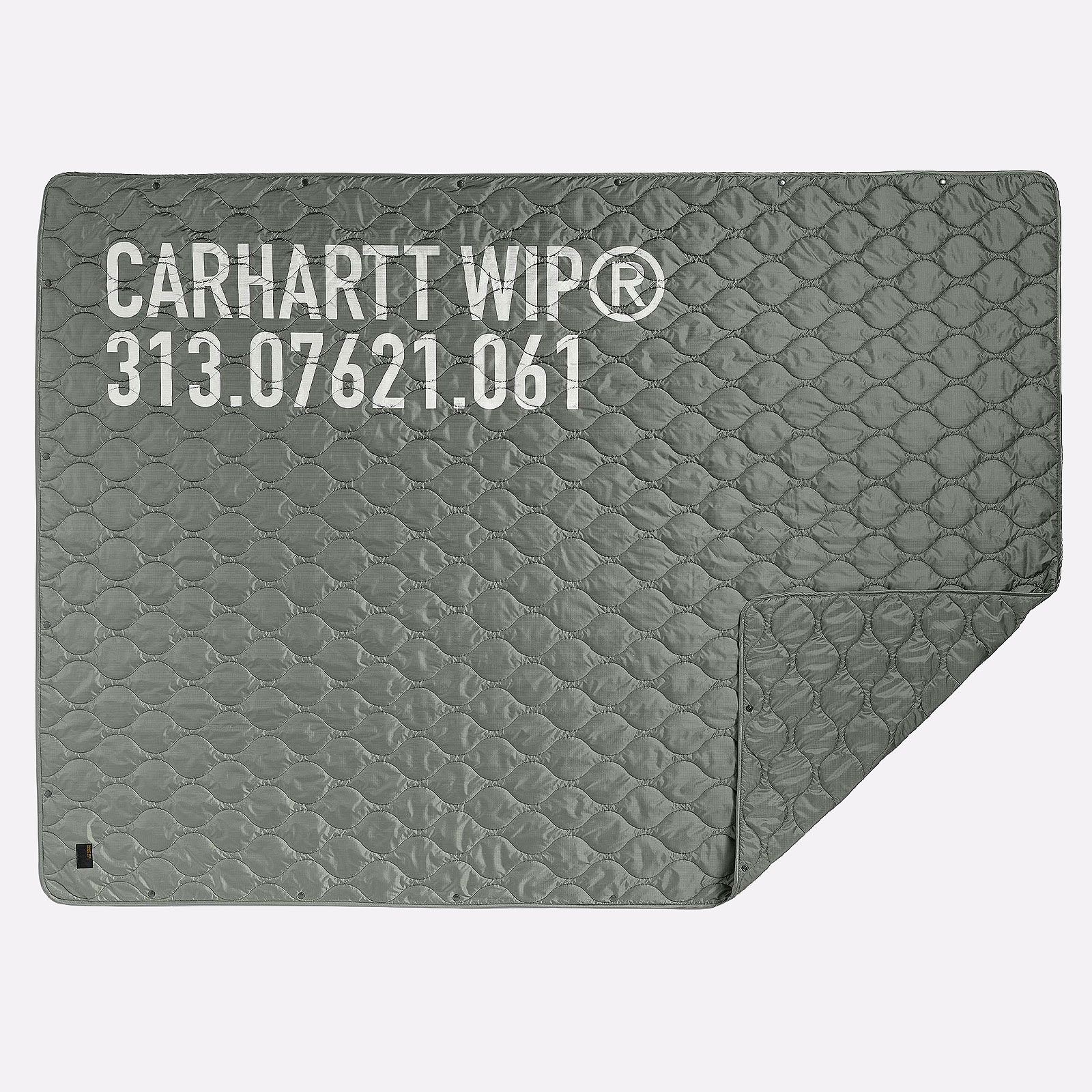  зеленый плед Carhartt WIP Tour Quiled Blanket I032492-green/ref - цена, описание, фото 1