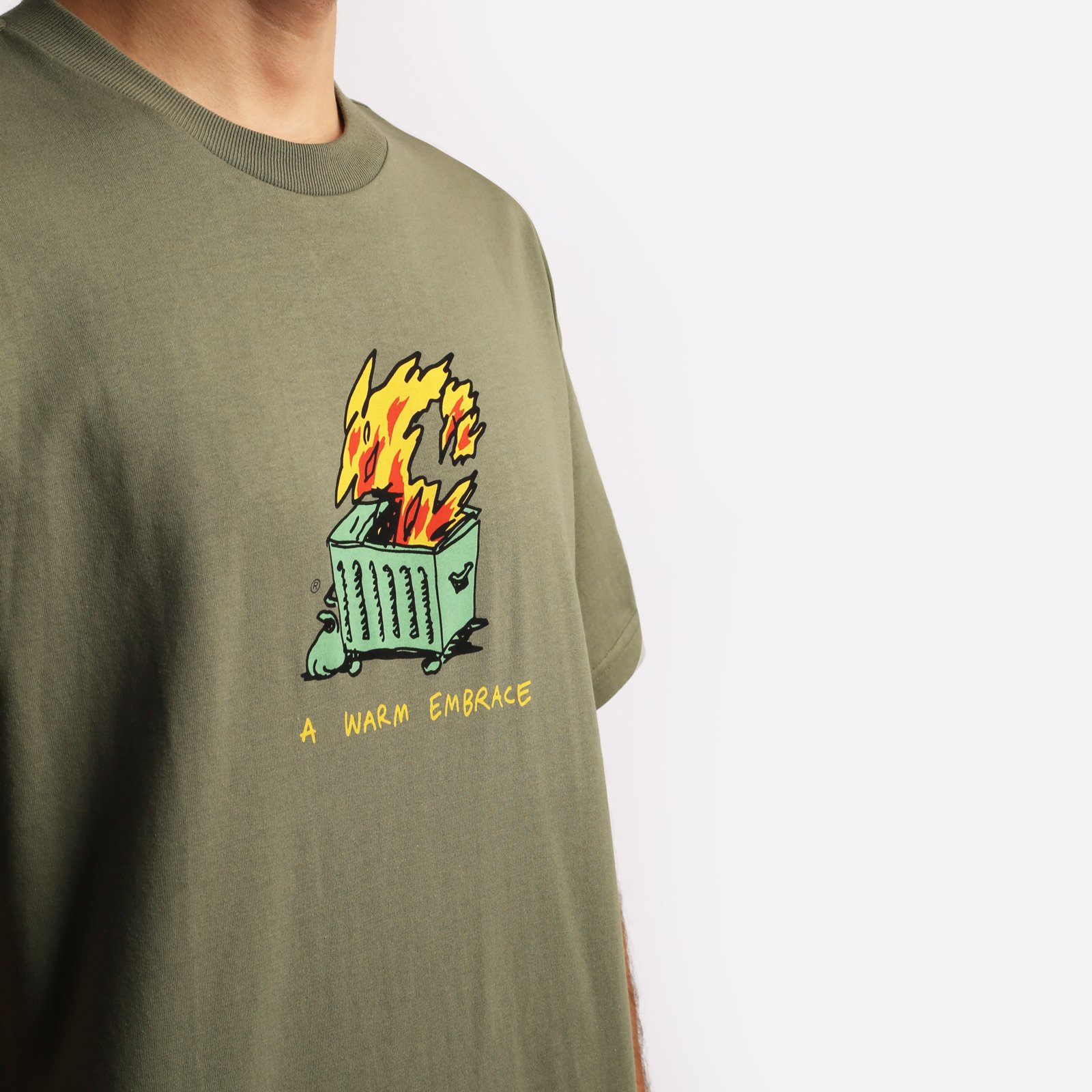 мужская зеленая футболка Carhartt WIP S/S Warm Embrace T-Shirt I032390-green - цена, описание, фото 4
