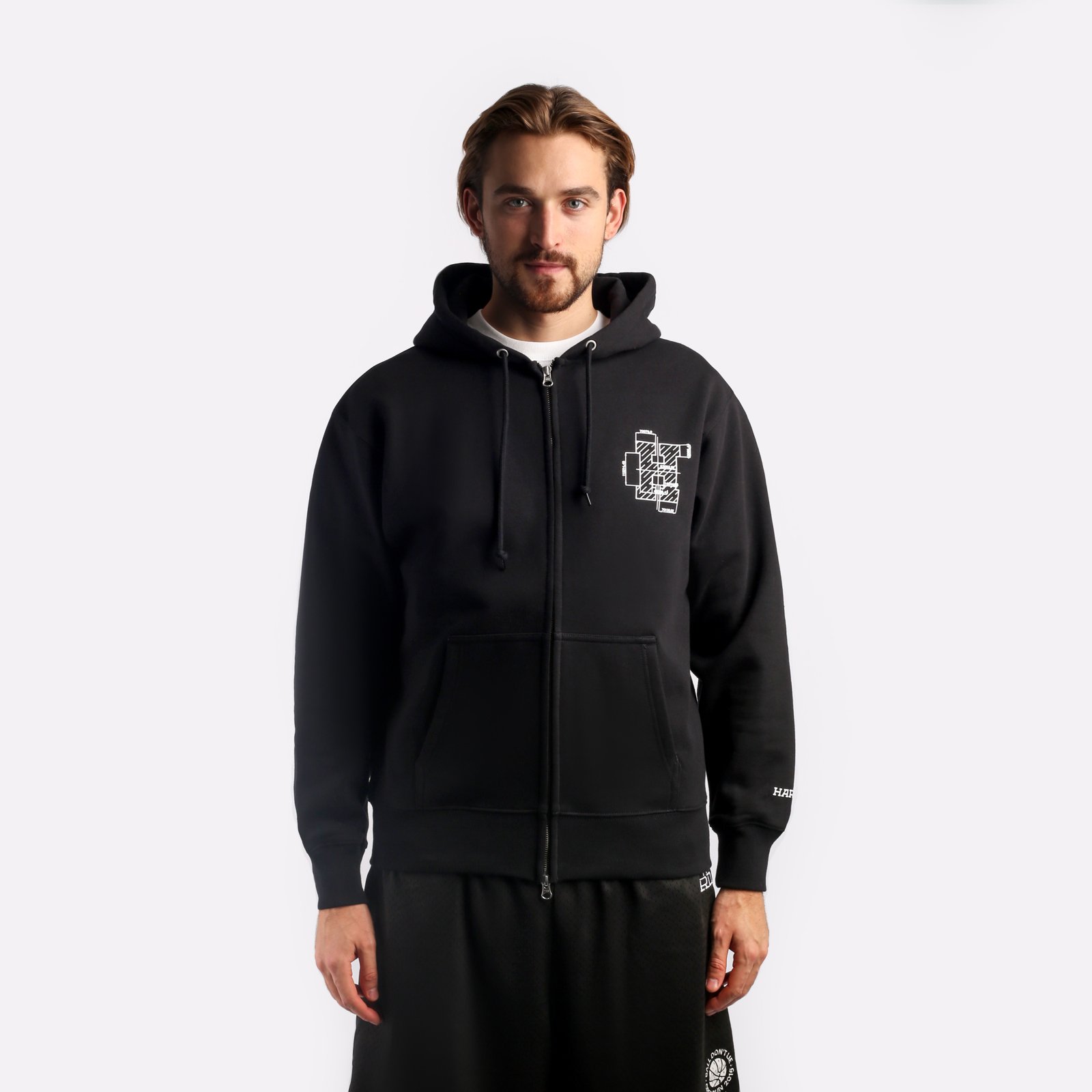 Мужская толстовка Hard Zip Hoodie (Hrdzipuphoodie)  - цена, описание, фото 1