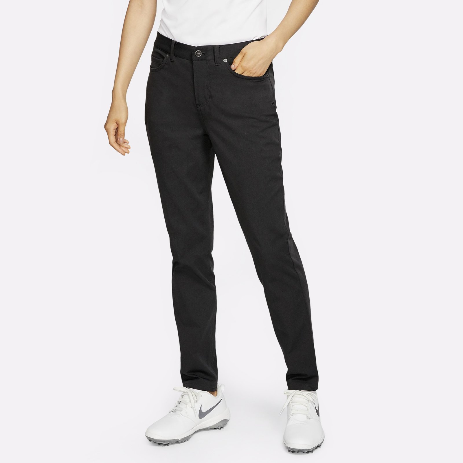 женские черные брюки Nike Slim Fit Golf Pants BV6081-010 - цена, описание, фото 1