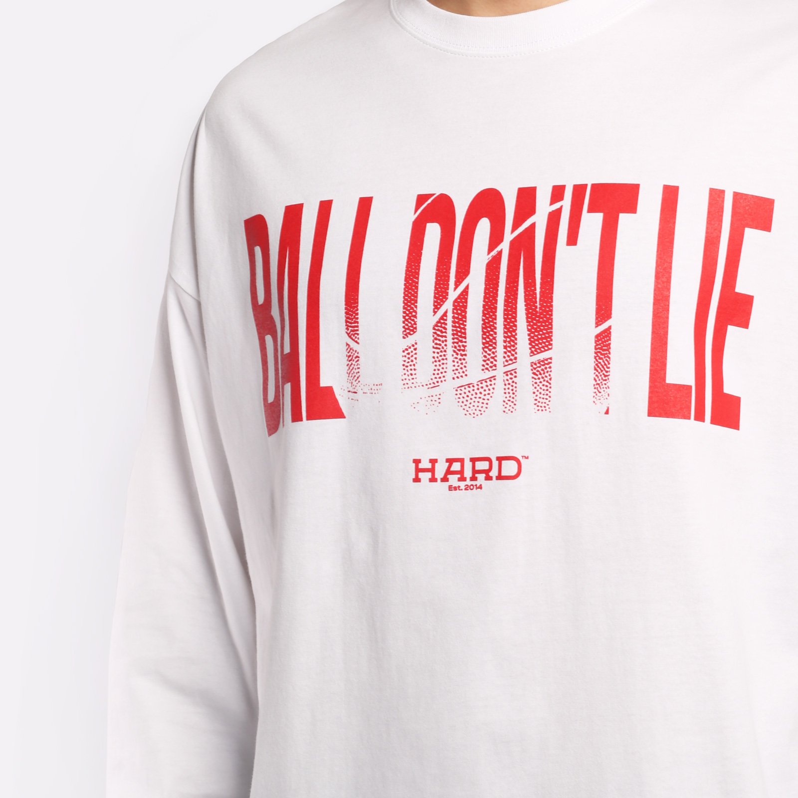 лонгслив Hard Ball Don't Lie  (Hrdlongsleeve-wht/balldon)  - цена, описание, фото 4