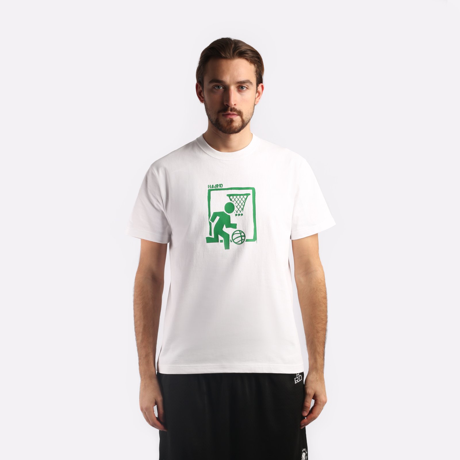 Мужская футболка Hard Simple Tee (Hrdtee-white)  - цена, описание, фото 1