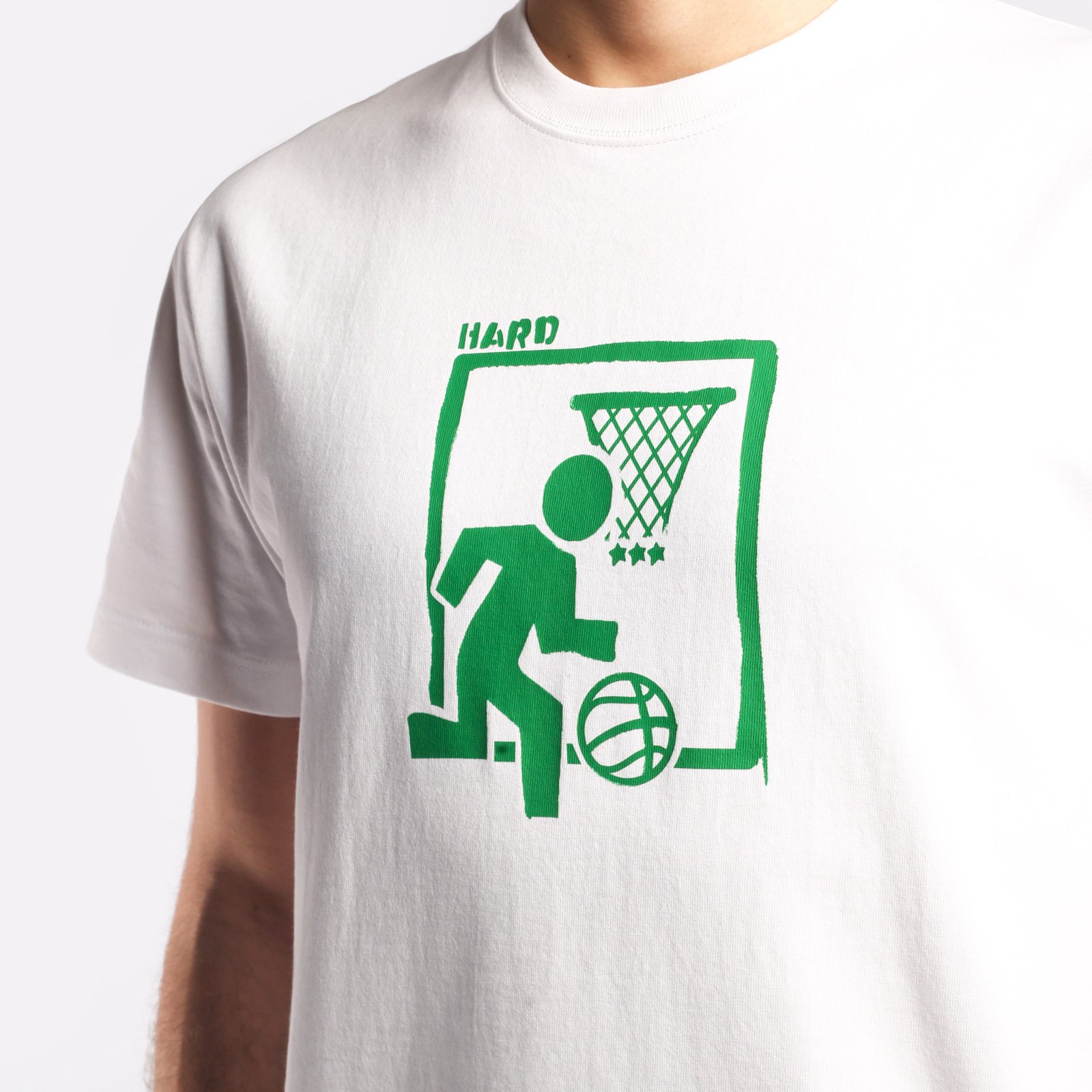 Мужская футболка Hard Simple Tee (Hrdtee-white)  - цена, описание, фото 4