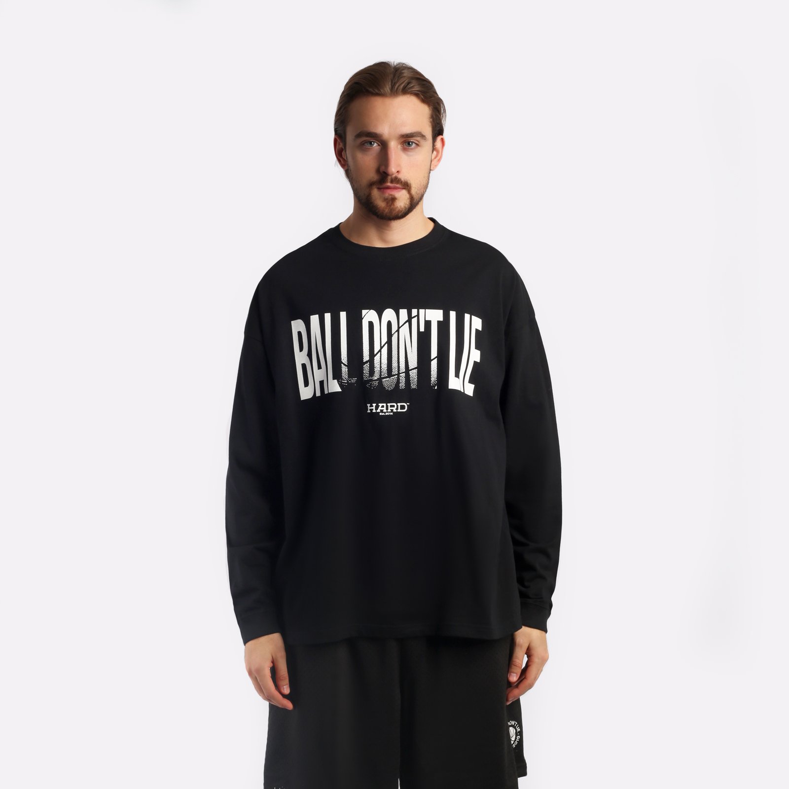 Лонгслив Hard Ball Don't Lie (hrdlongsleeve-blk/balldon)  - цена, описание, фото 1