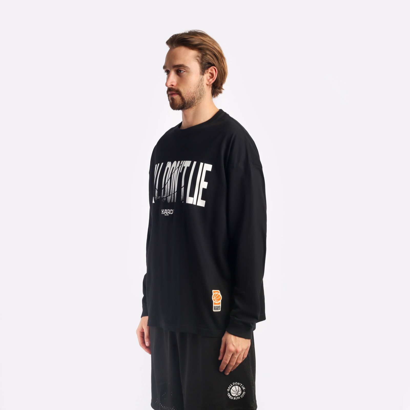 Лонгслив Hard Ball Don't Lie (hrdlongsleeve-blk/balldon)  - цена, описание, фото 3