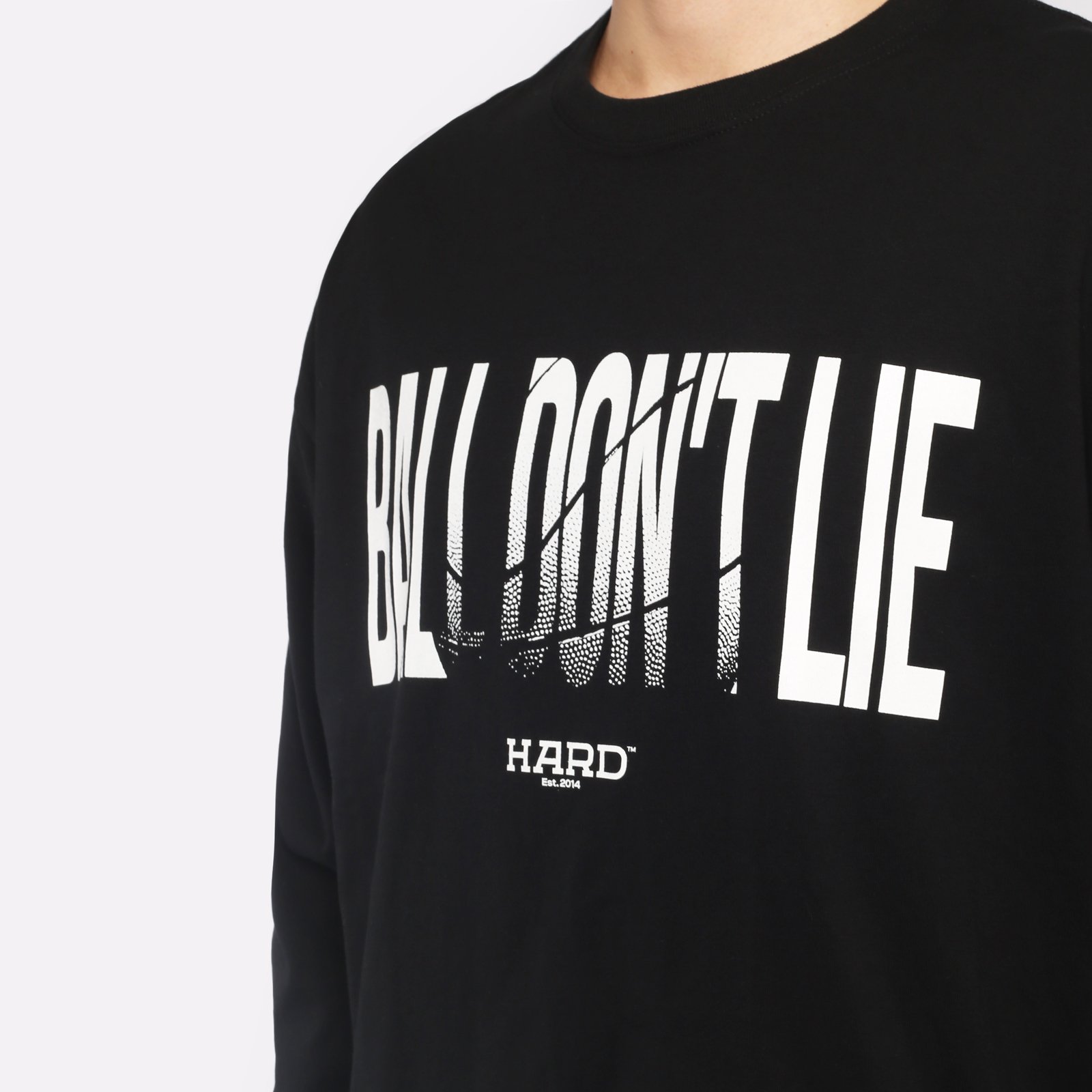 Лонгслив Hard Ball Don't Lie (hrdlongsleeve-blk/balldon)  - цена, описание, фото 4
