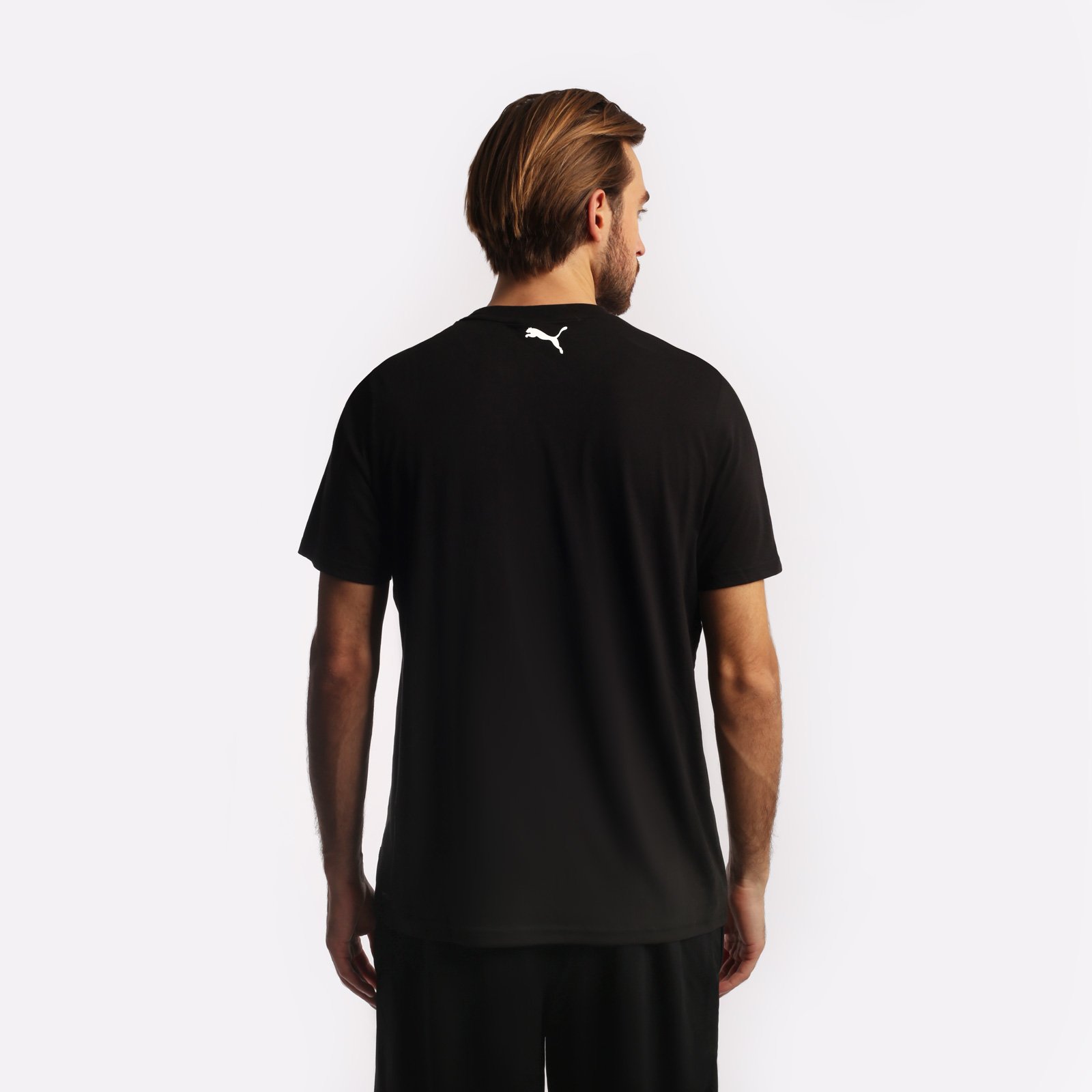 мужская черная футболка PUMA Perimeter Tee 1 53857301 - цена, описание, фото 2