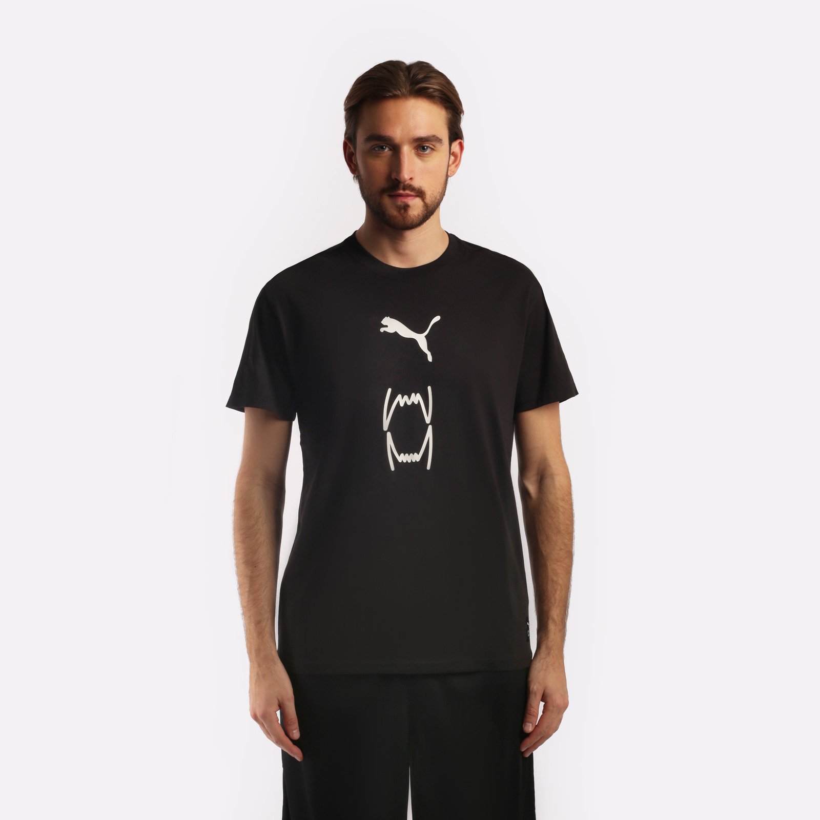 мужская черная футболка PUMA Franchise Core Tee 53856901 - цена, описание, фото 1