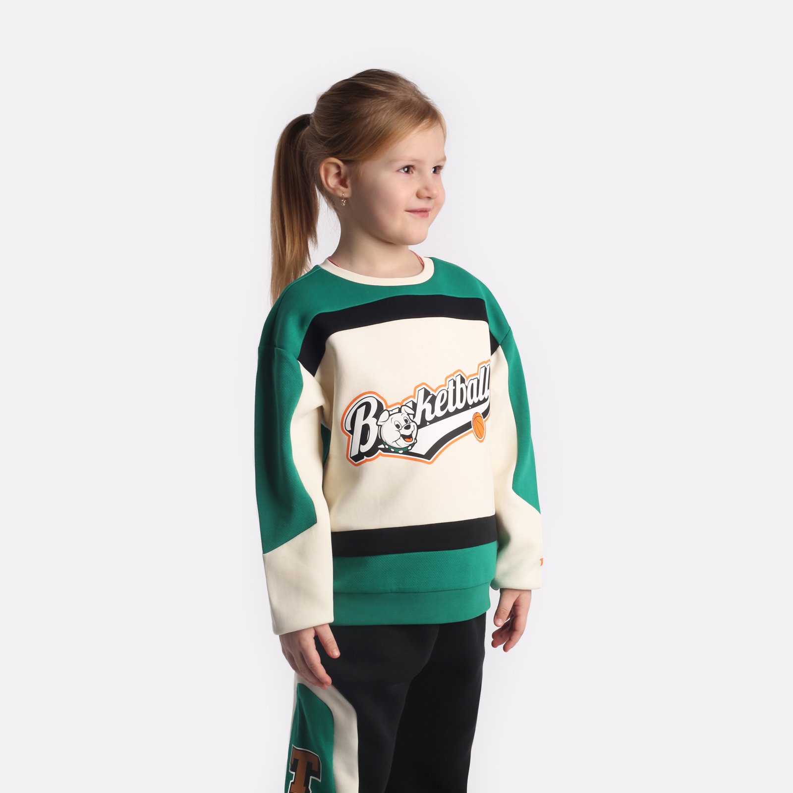 детская бежевая толстовка ANTA Sweatshirt W352349755B-1 - цена, описание, фото 3