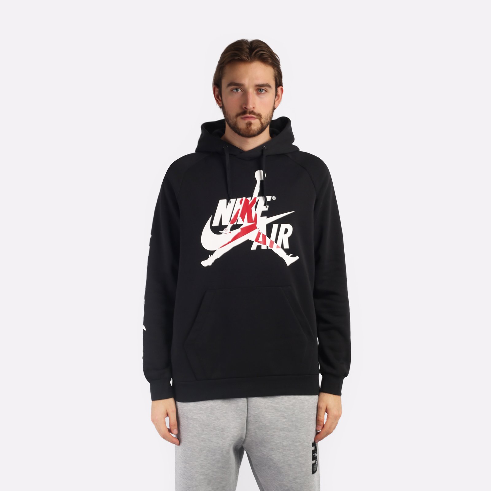 Мужская толстовка Jordan Alphabet Logo (DH9505-010)  - цена, описание, фото 1