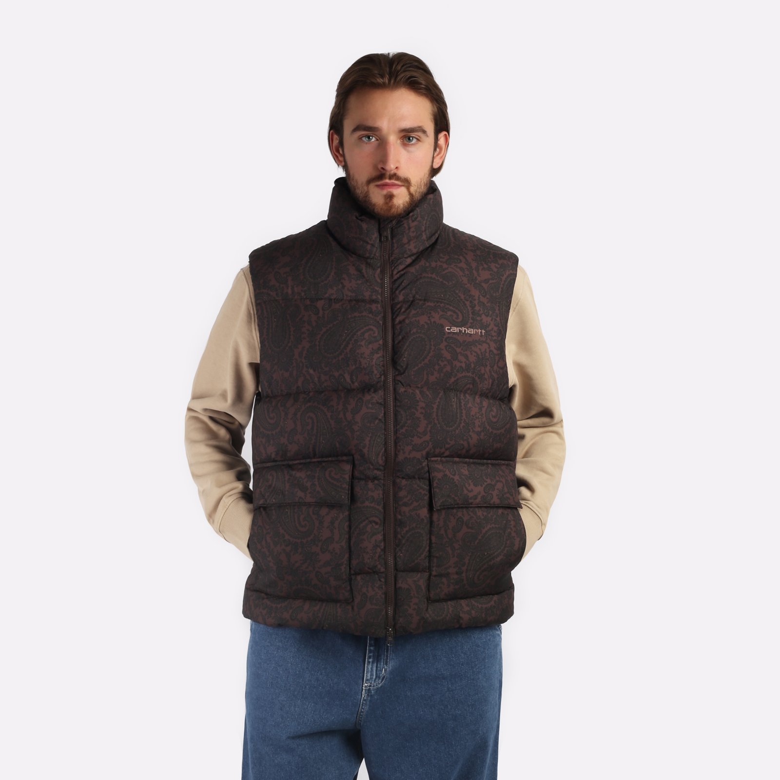 мужской жилет Carhartt WIP Springfield Vest  (I032265-buckeye/black)  - цена, описание, фото 1