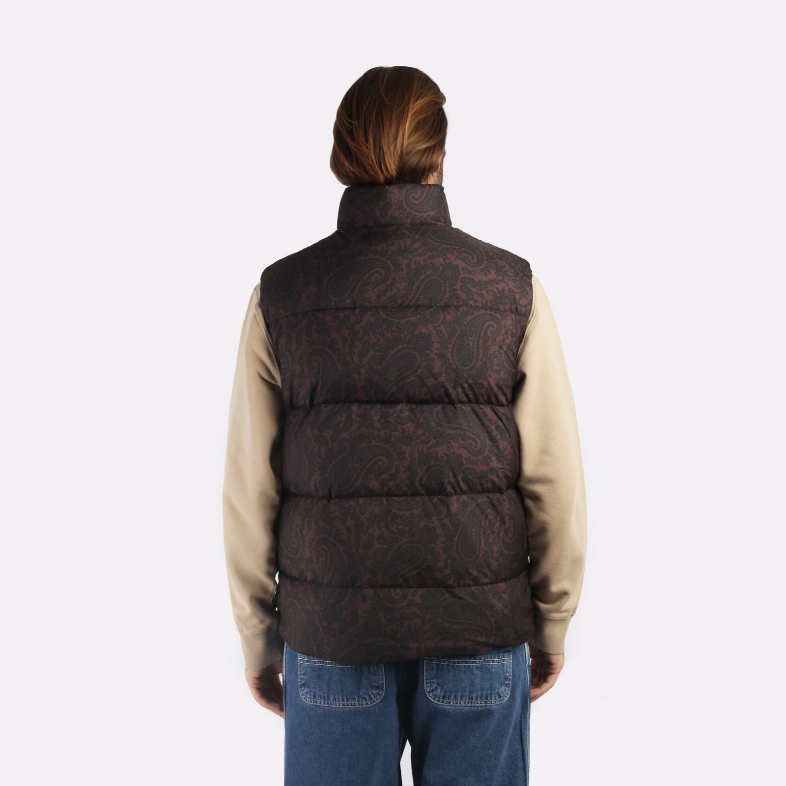 мужской бордовый жилет Carhartt WIP Springfield Vest I032265-buckeye/black - цена, описание, фото 2