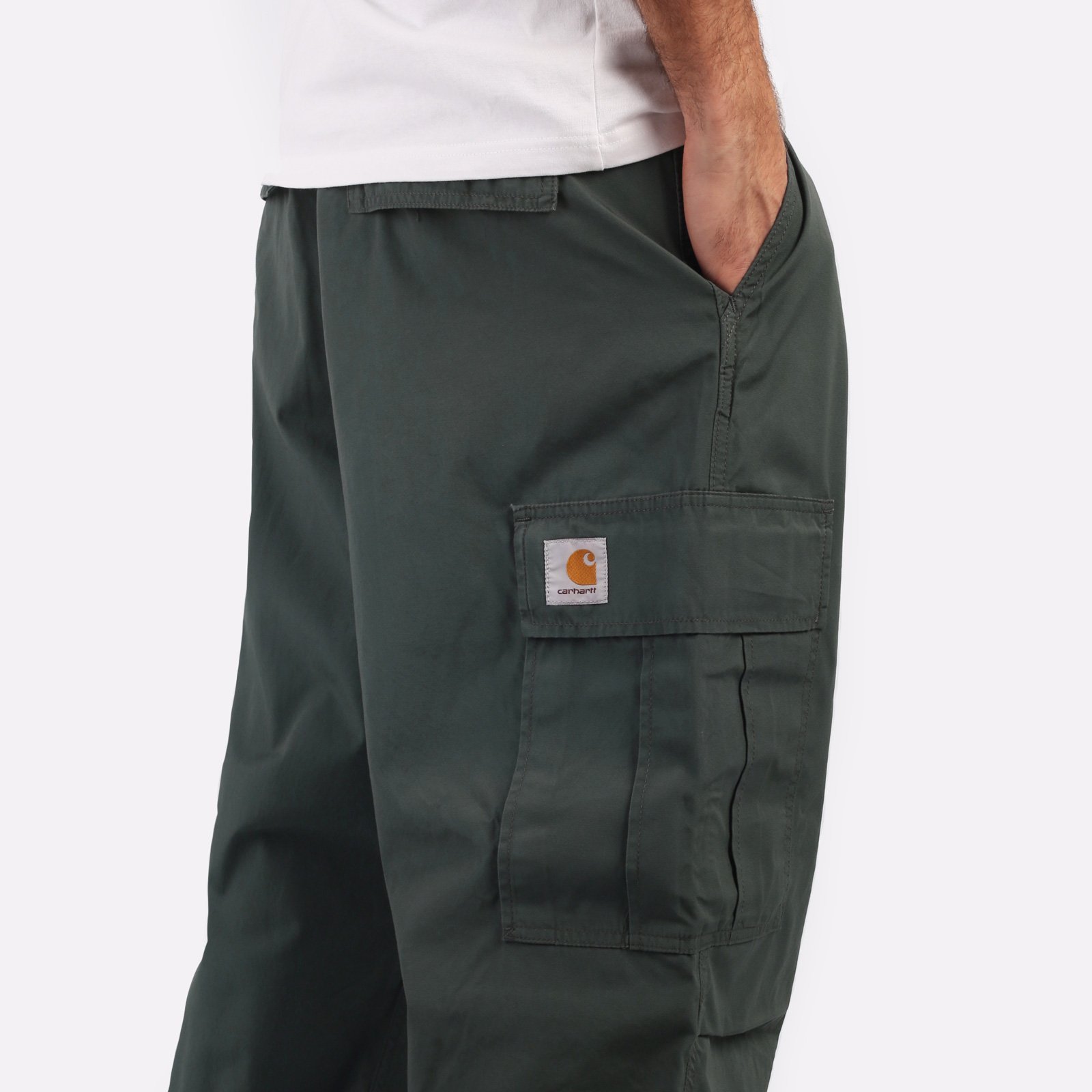 мужские зеленые брюки Carhartt WIP Cole Cargo Pant I030477-jura - цена, описание, фото 4