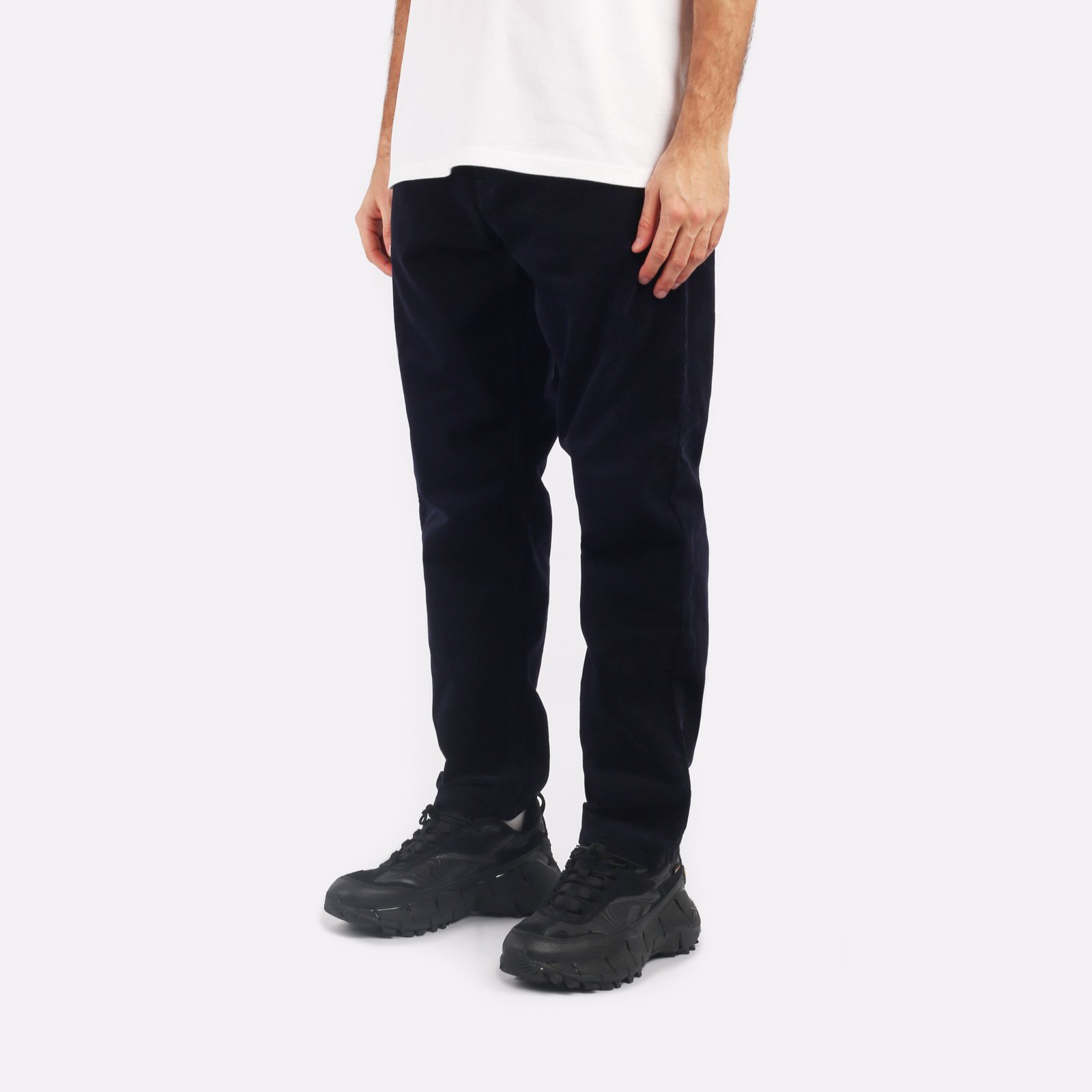 мужские синие брюки Carhartt WIP Newel Pant I031456-dark_navy - цена, описание, фото 3