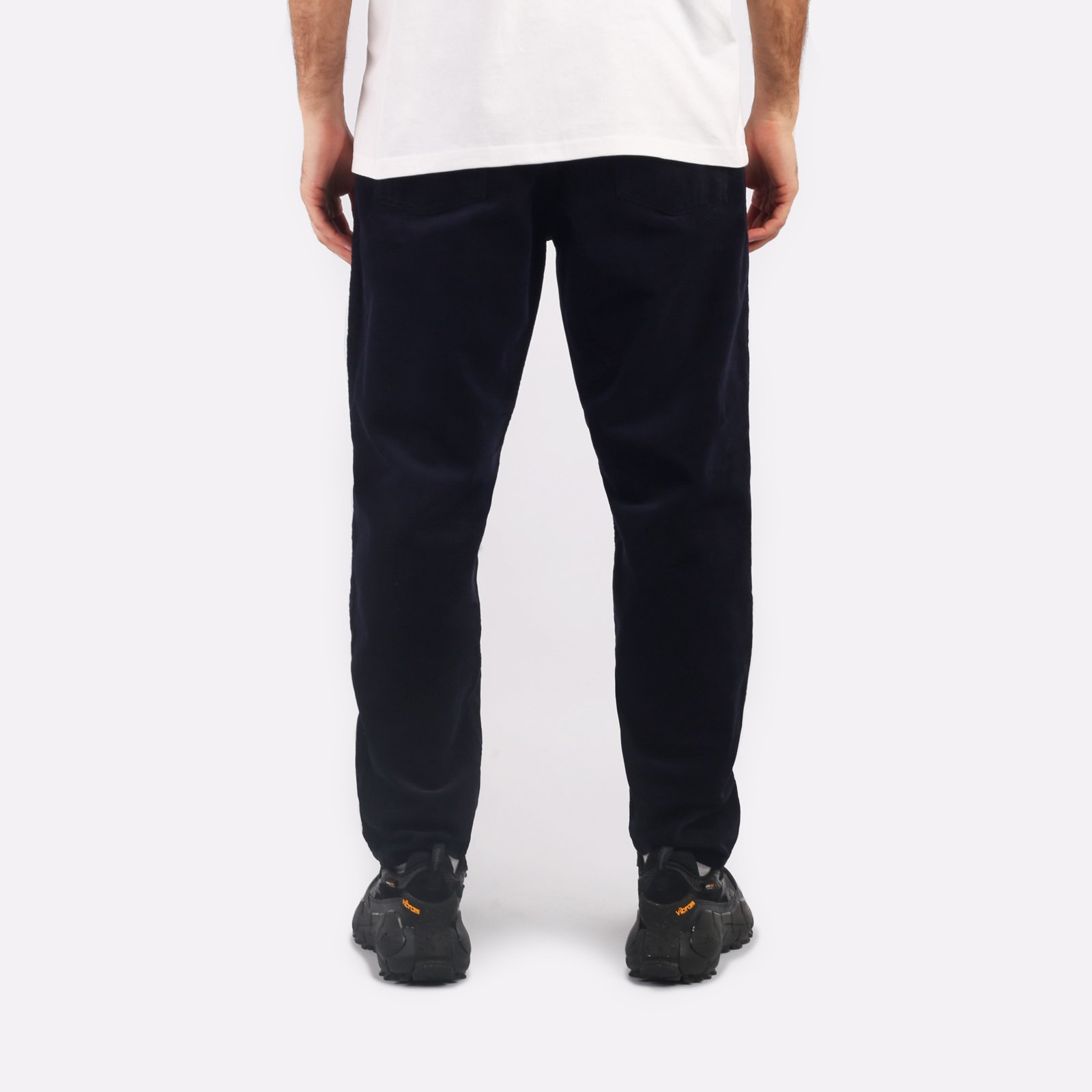 мужские синие брюки Carhartt WIP Newel Pant I031456-dark_navy - цена, описание, фото 2