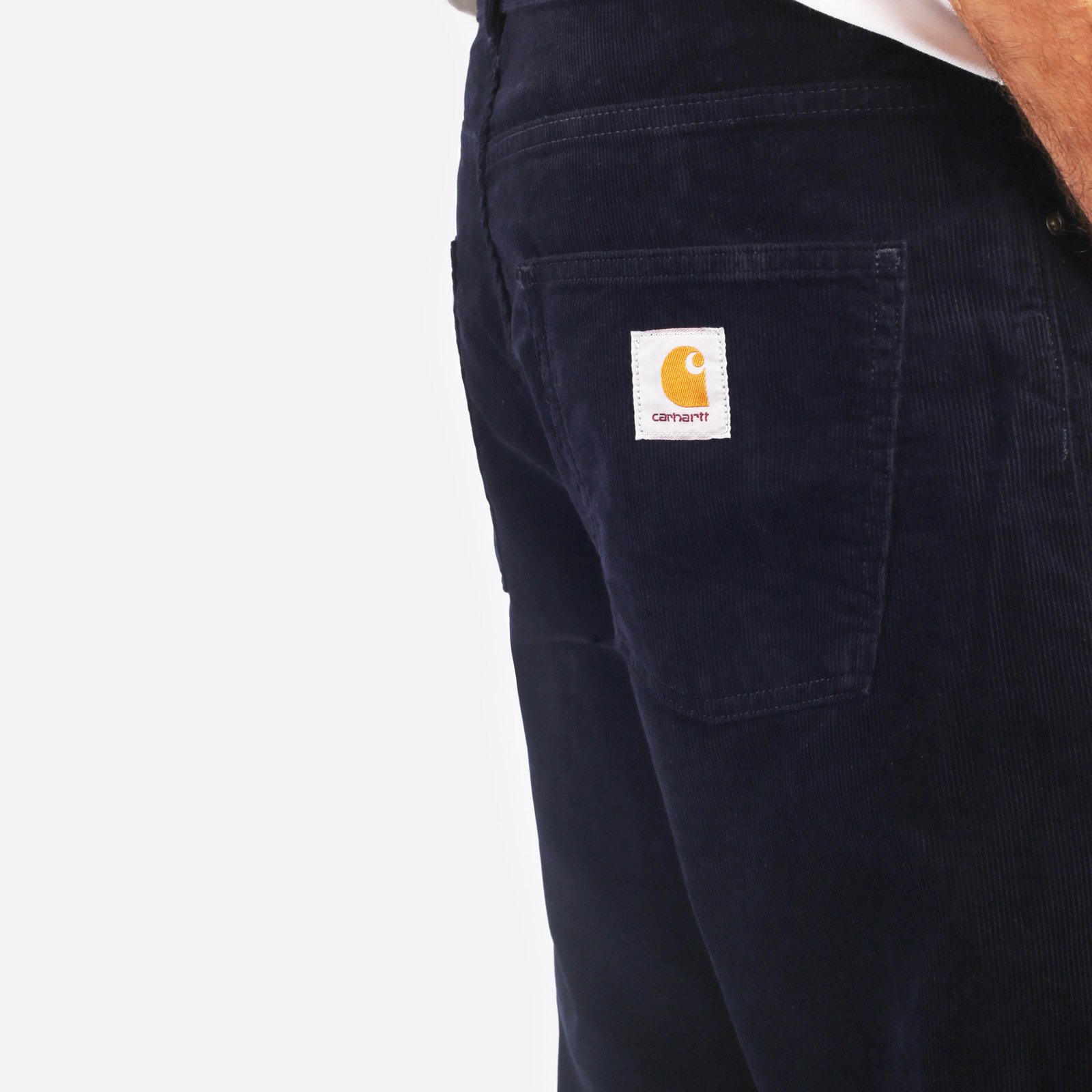 мужские синие брюки Carhartt WIP Newel Pant I031456-dark_navy - цена, описание, фото 4