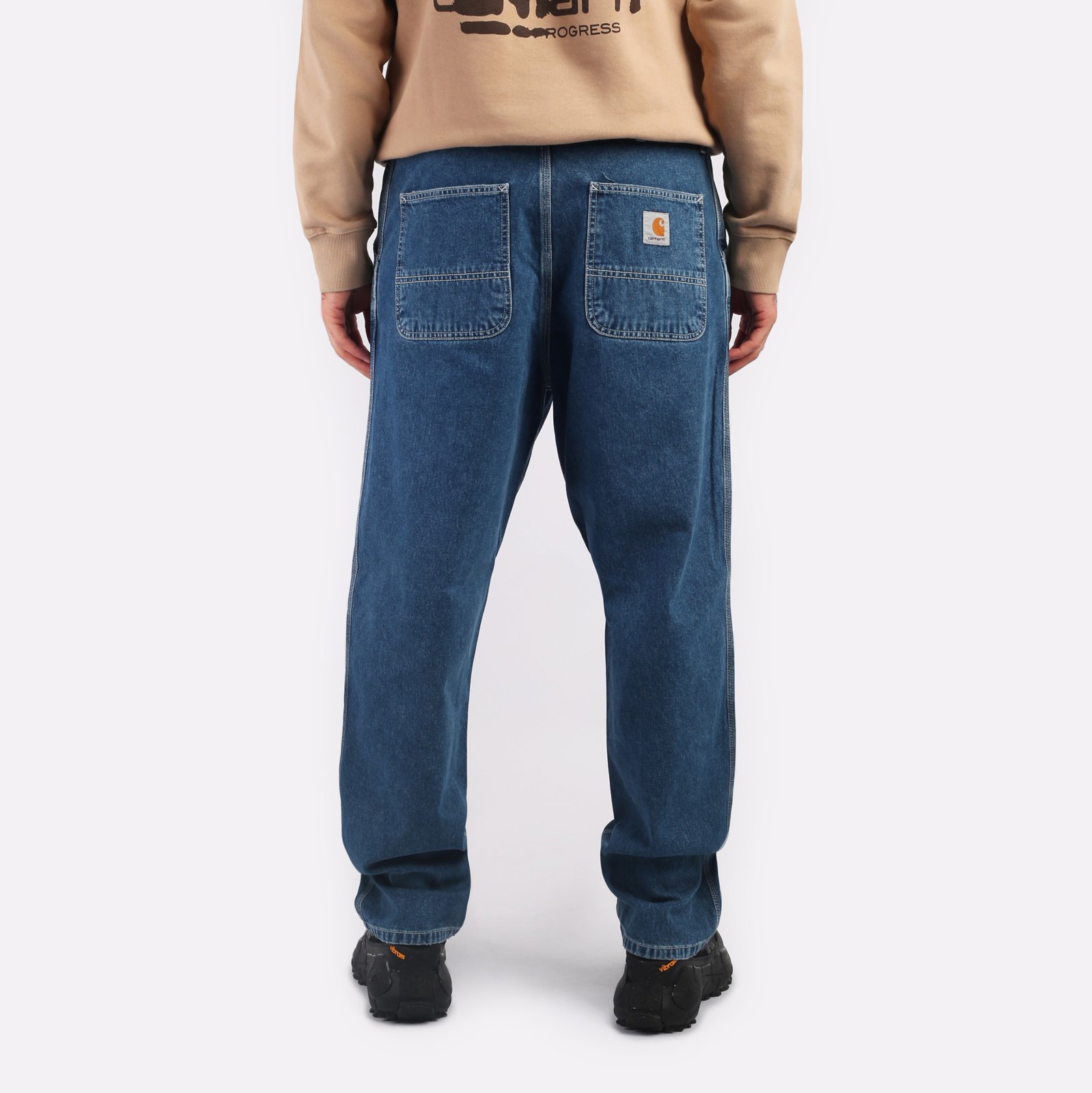 мужские джинсы Carhartt WIP Simple Pant  (I022947-blue)  - цена, описание, фото 2