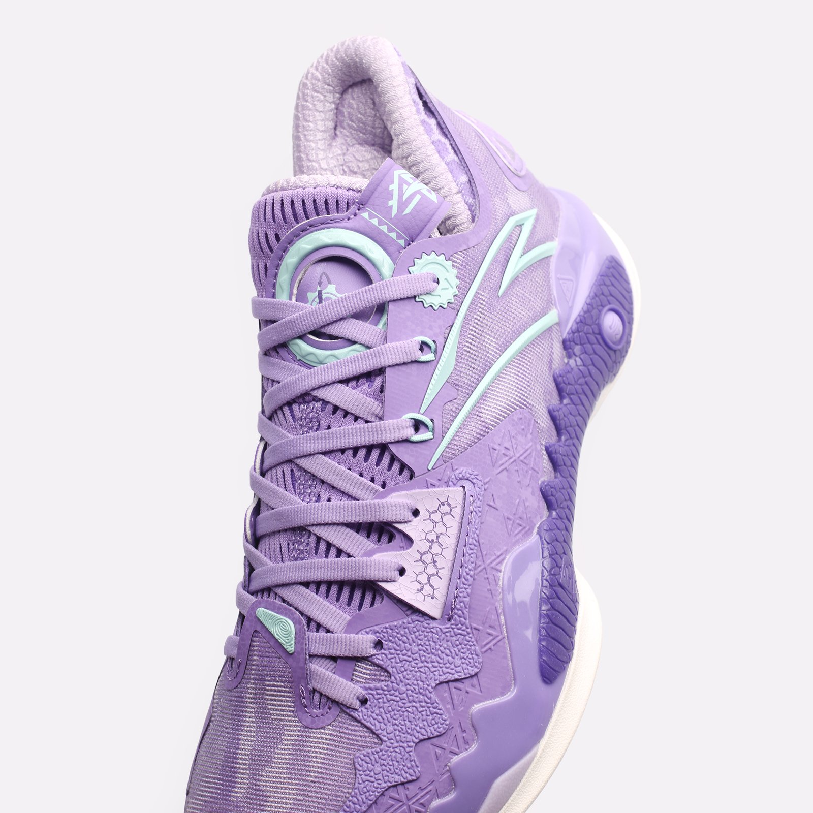 мужские фиолетовые баскетбольные кроссовки ANTA Shock Wave 5.0 V2 812341106-4 - цена, описание, фото 7