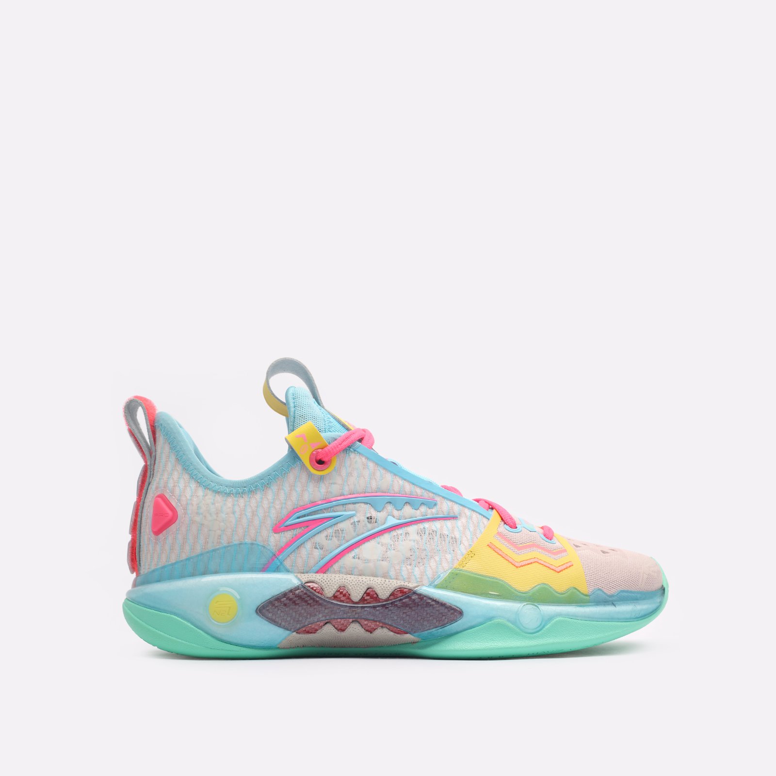 мужские разноцветные баскетбольные кроссовки ANTA Shock Wave 5.0 Pro 812341111-1 - цена, описание, фото 1