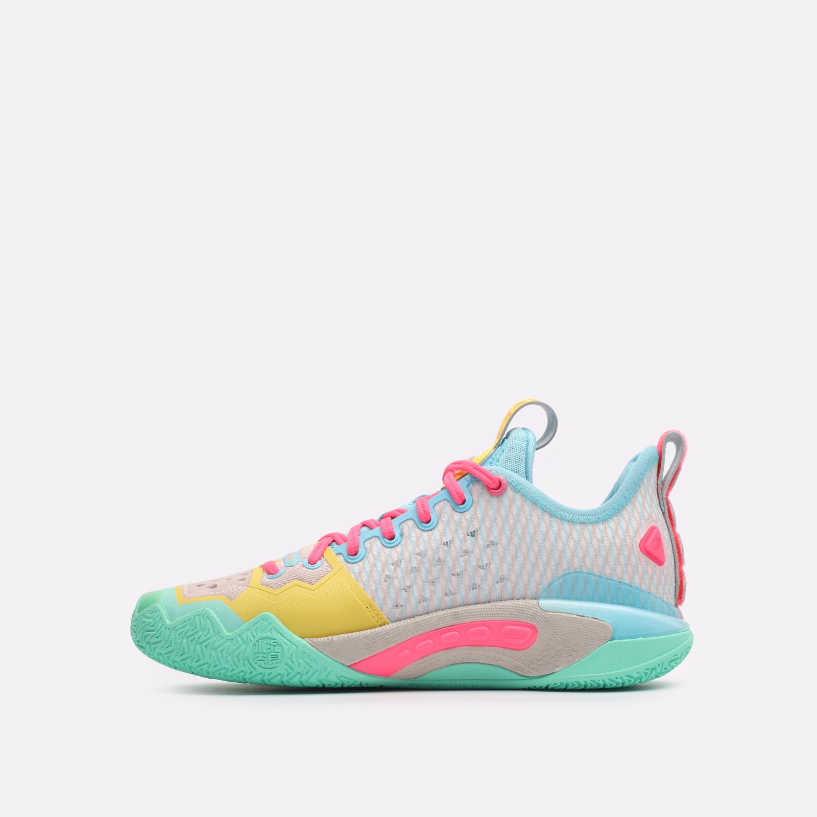 мужские разноцветные баскетбольные кроссовки ANTA Shock Wave 5.0 Pro 812341111-1 - цена, описание, фото 2