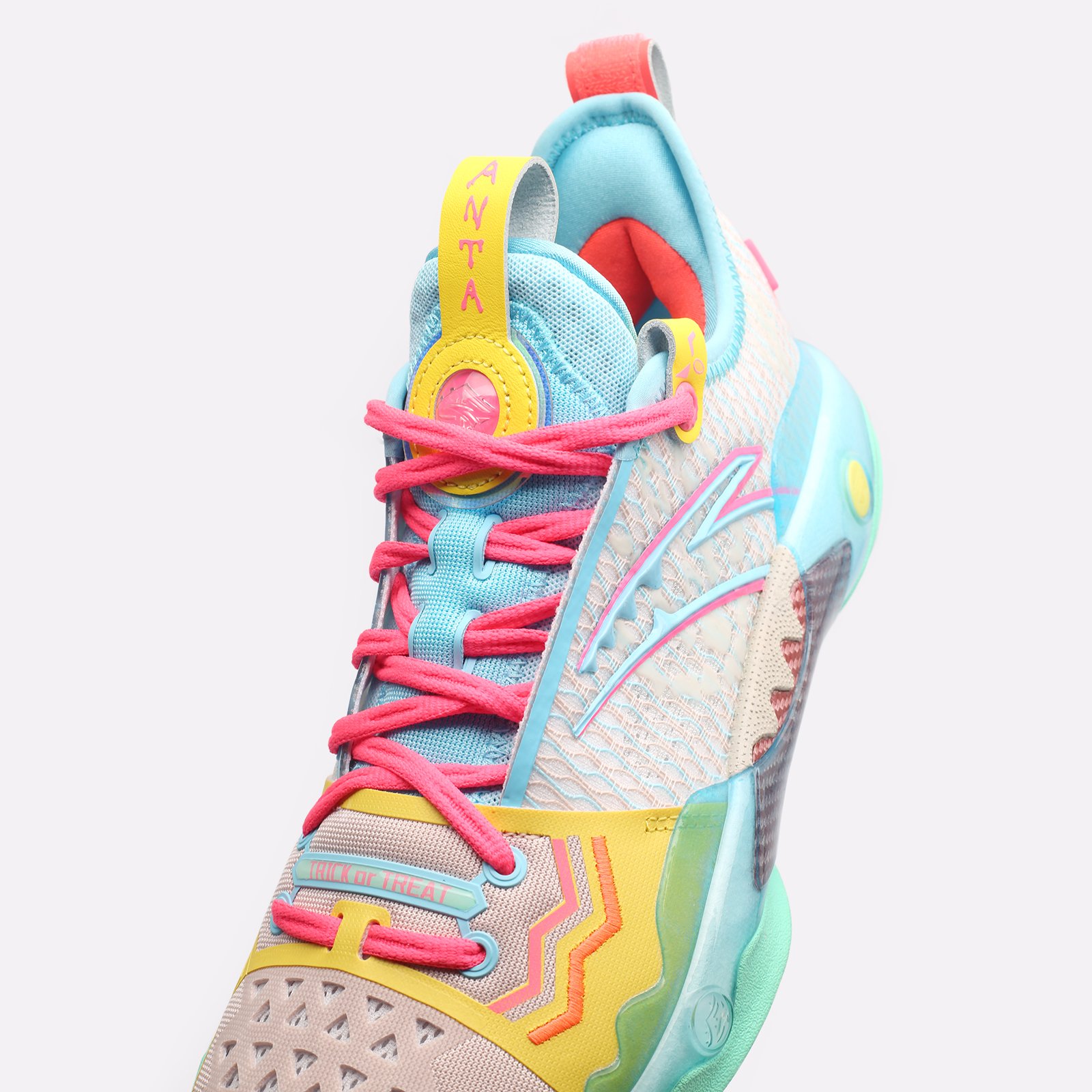 мужские разноцветные баскетбольные кроссовки ANTA Shock Wave 5.0 Pro 812341111-1 - цена, описание, фото 7