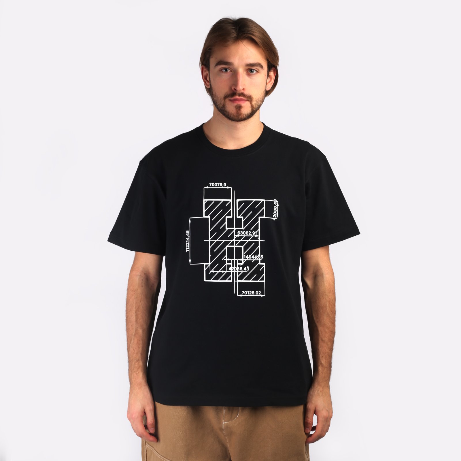 мужская футболка Hard Logo Tee  (Hrdtee-black)  - цена, описание, фото 1