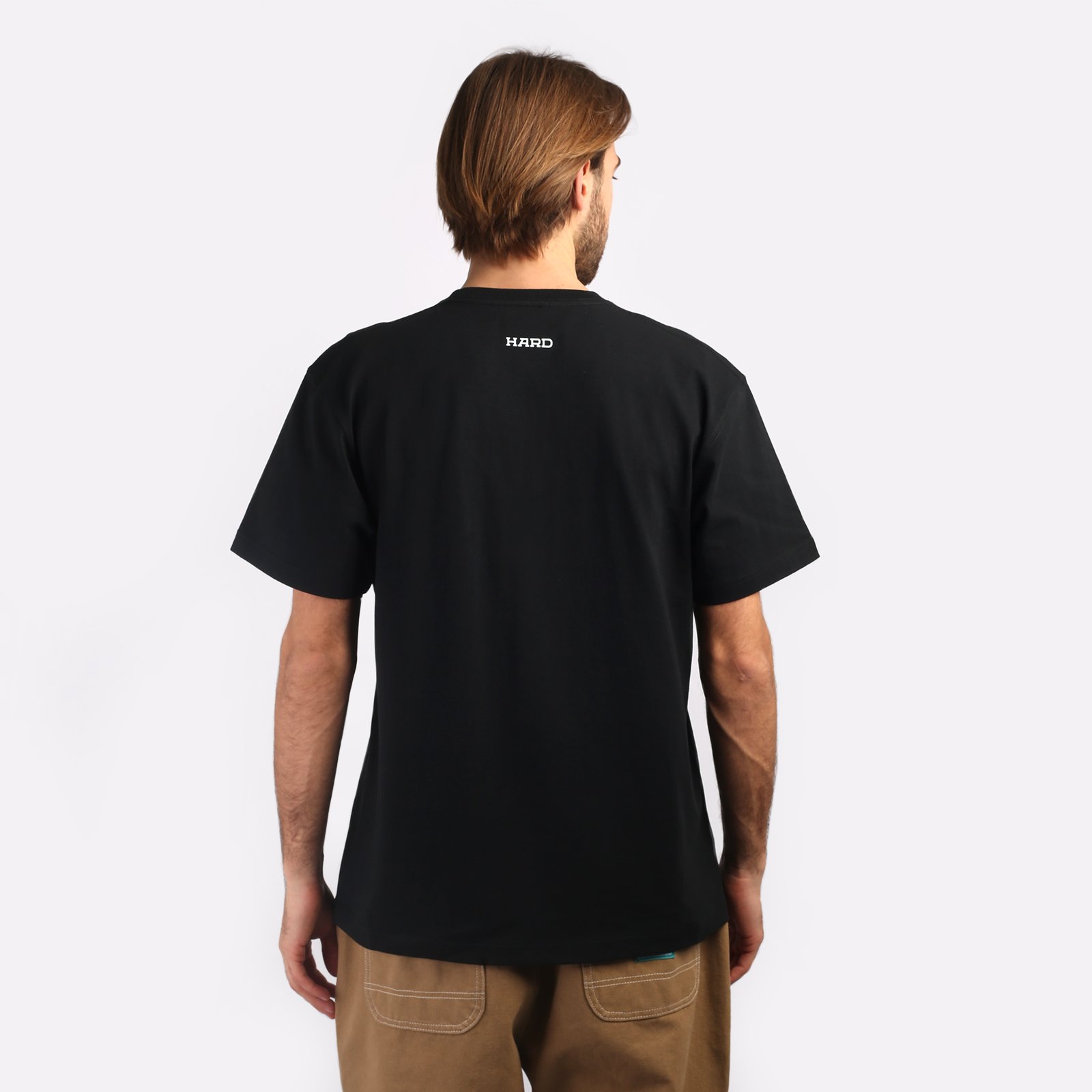 мужская футболка Hard Logo Tee  (Hrdtee-black)  - цена, описание, фото 2