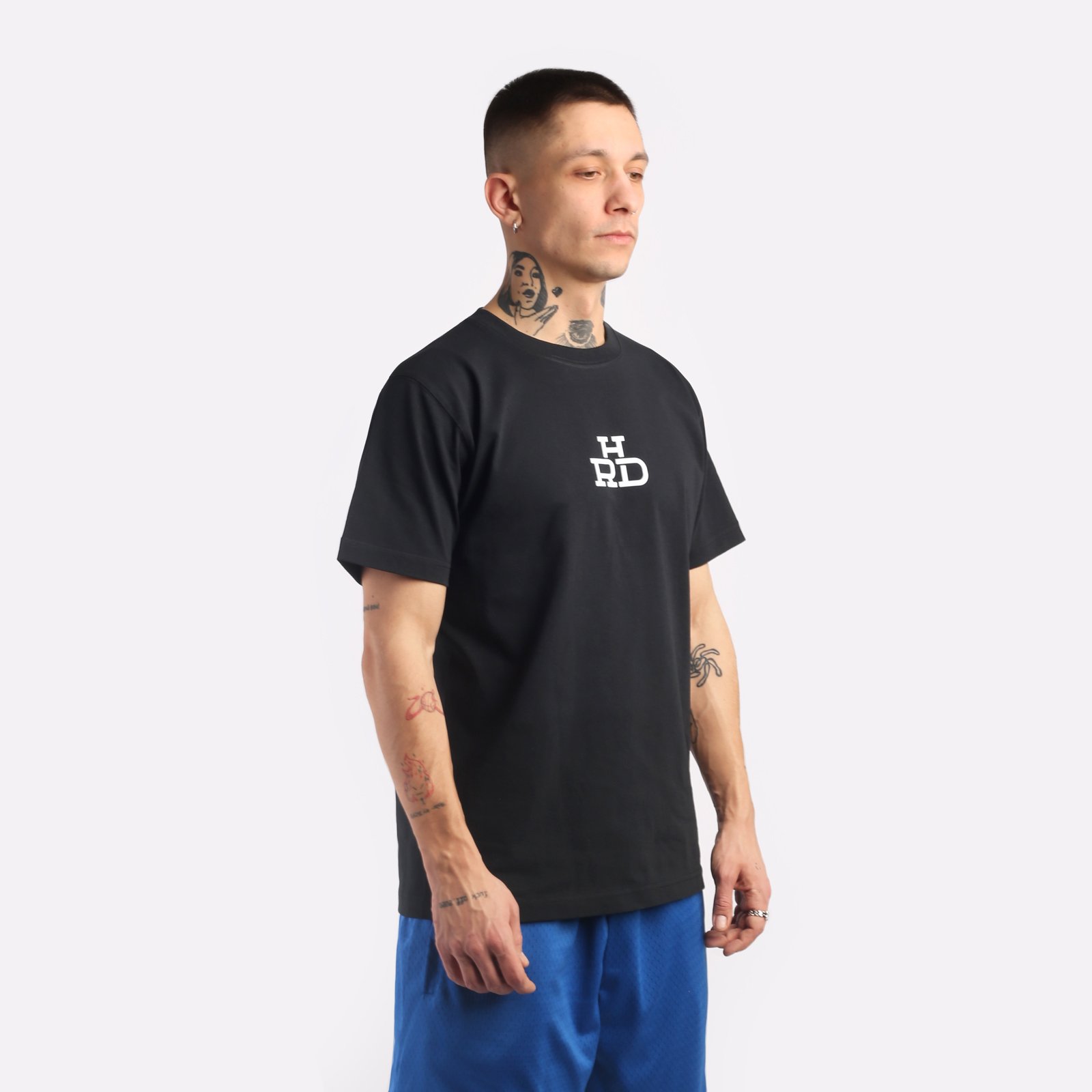 мужская футболка Hard Logo  (Tee hrd-blck)  - цена, описание, фото 3