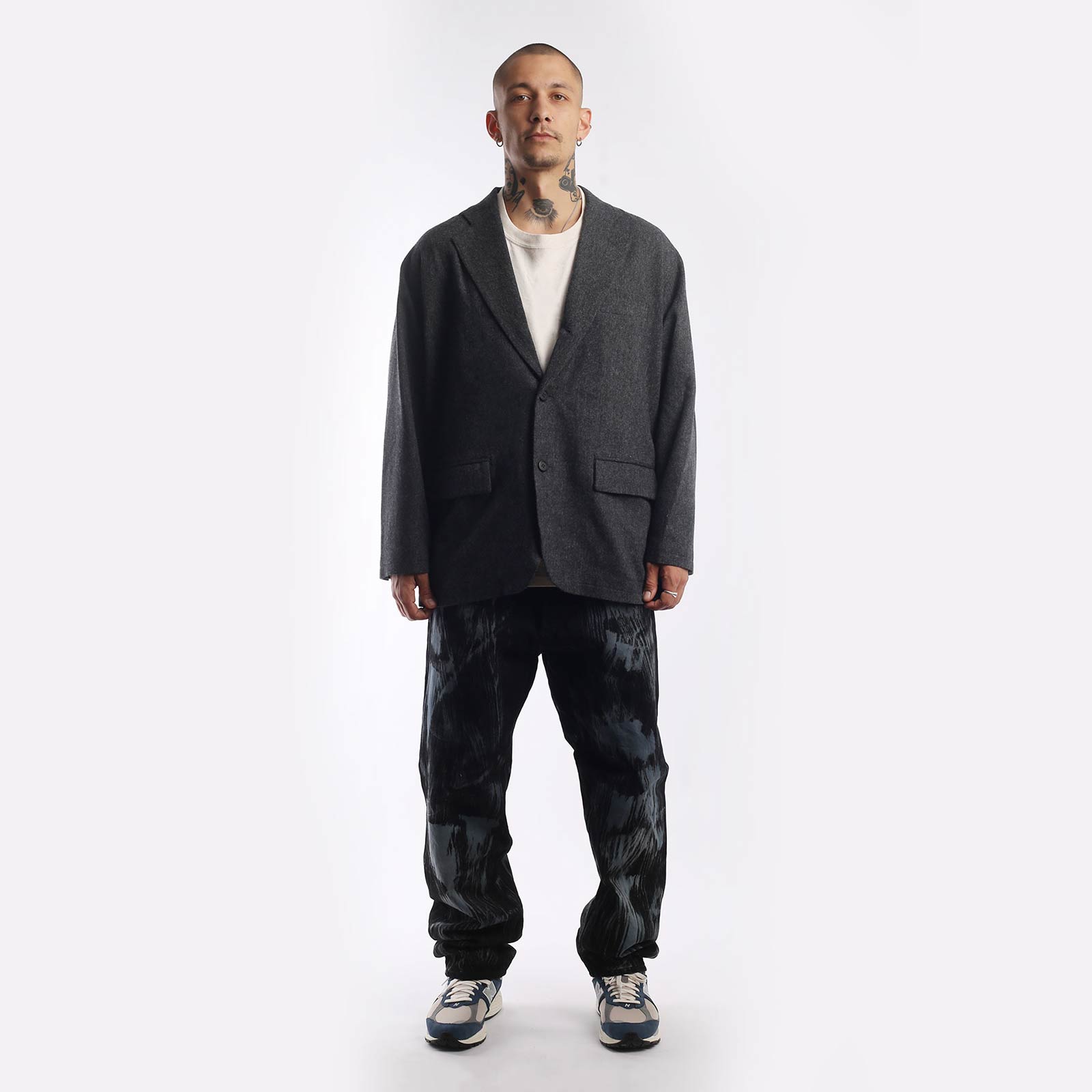 Мужской пиджак Hombre Nino Cordura Wool 3B Jacket (0222-JK0002-gray)  - цена, описание, фото 6