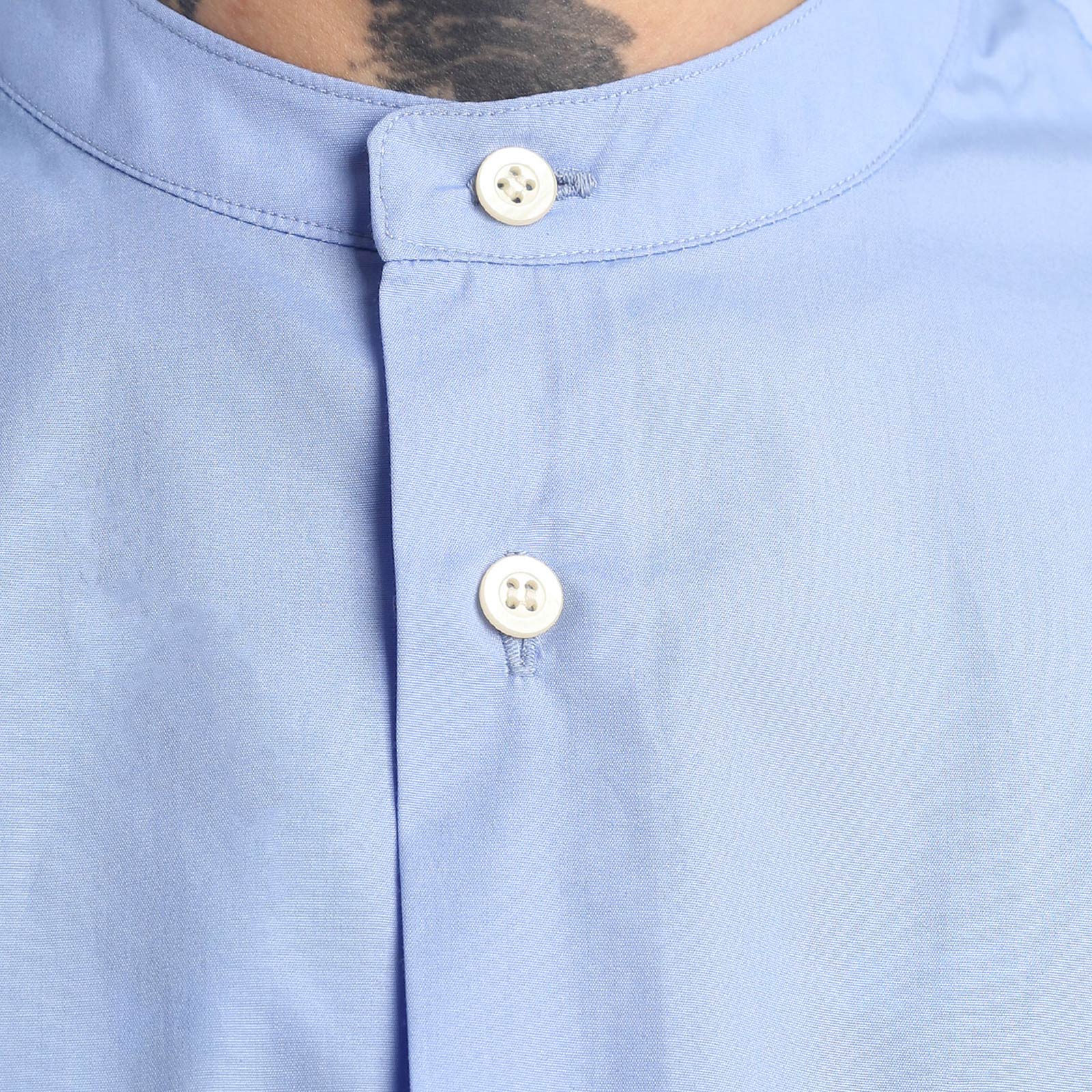 Мужская рубашка Hombre Nino Band Color Shirt (0231-SH0005-blue)  - цена, описание, фото 7