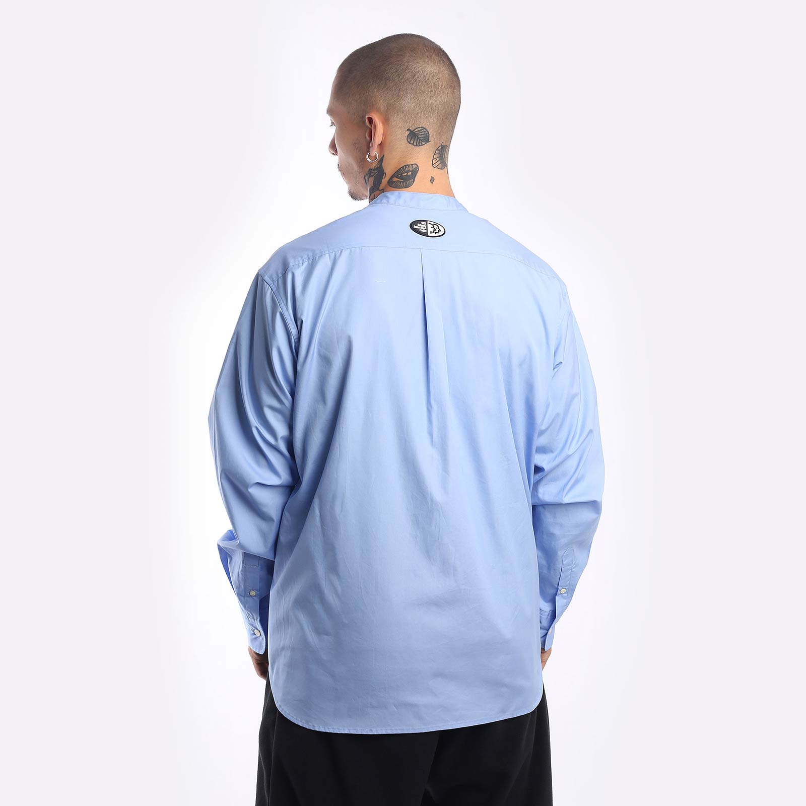 Мужская рубашка Hombre Nino Band Color Shirt (0231-SH0005-blue)  - цена, описание, фото 2