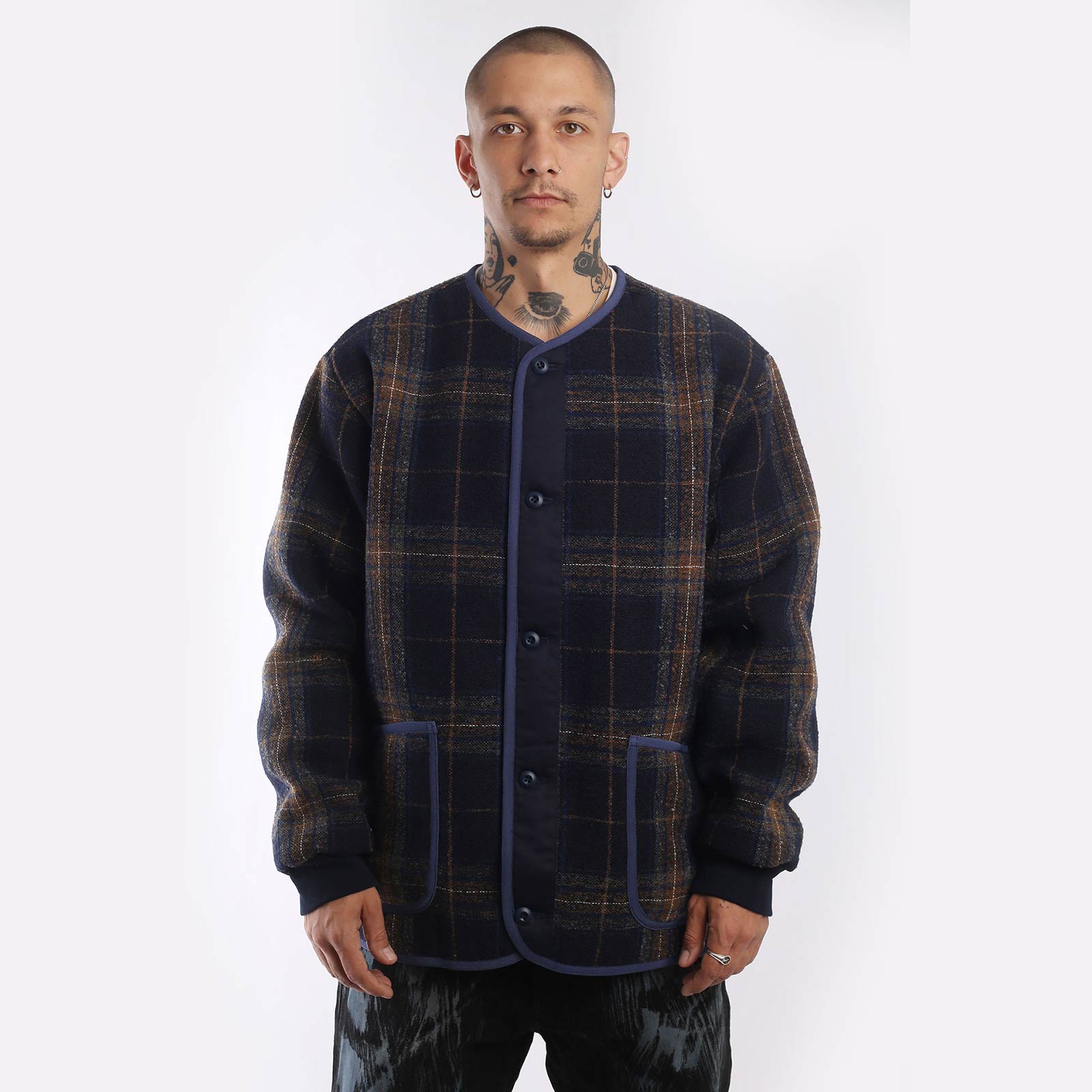 Мужская куртка Hombre Nino Quilting Jacket (0222-JK0004-navy)  - цена, описание, фото 1
