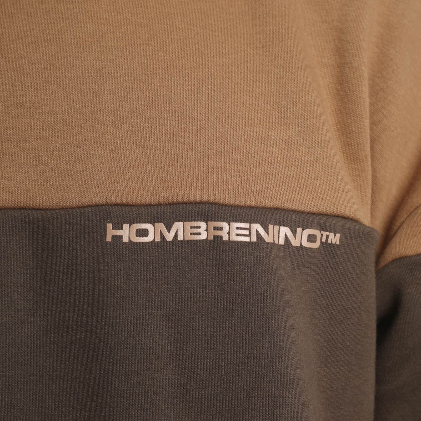 Мужская толстовка Hombre Nino Reversible Crew Neck (0222-CT0005-brown)  - цена, описание, фото 6