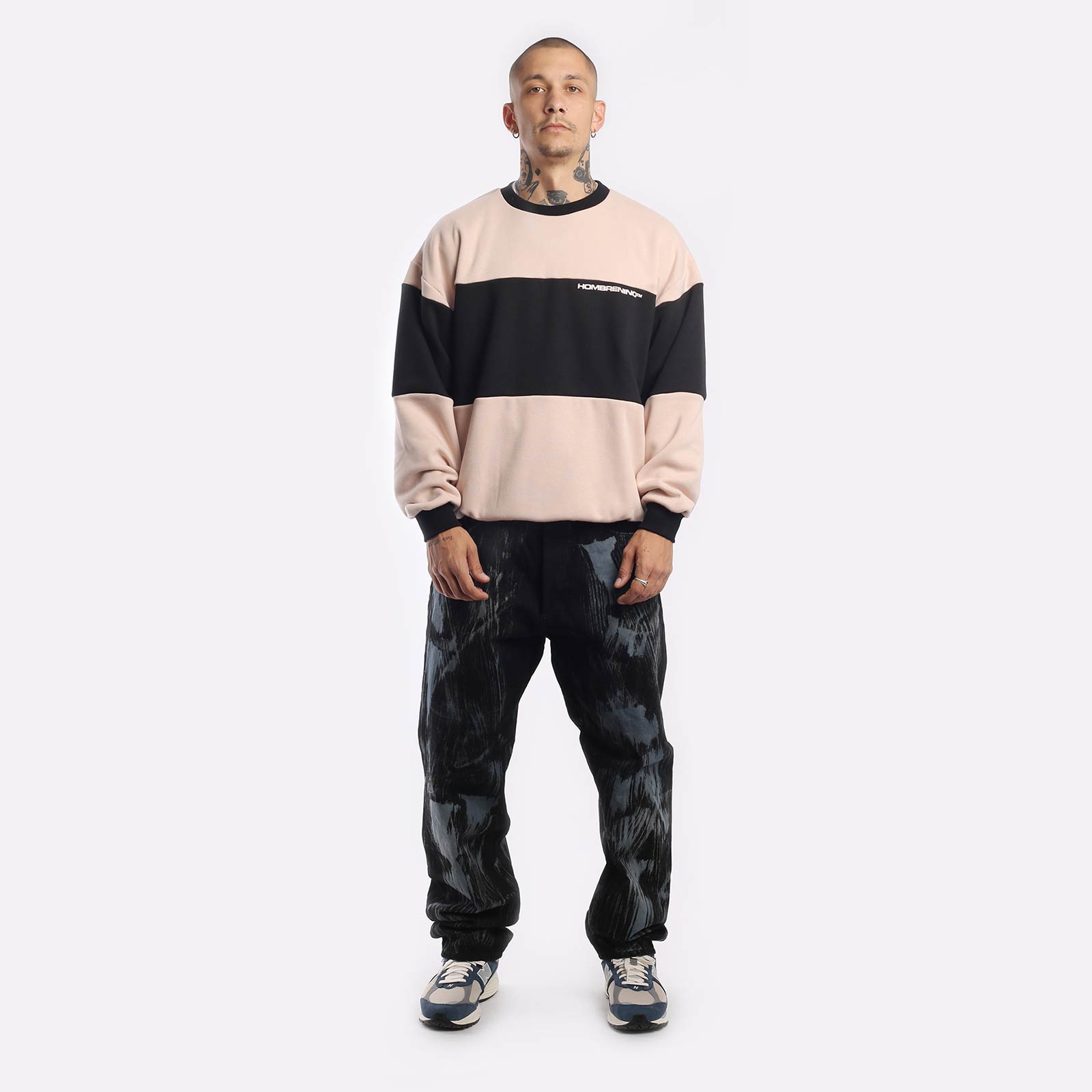 Мужская толстовка Hombre Nino Reversible Crew Neck (0222-CT0005-pink)  - цена, описание, фото 4