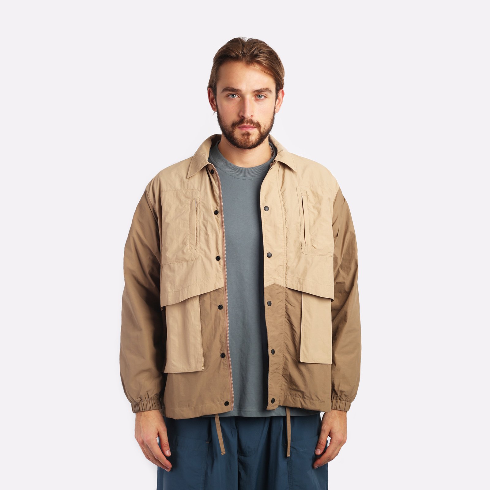 Мужская толстовка Futuremade Studio All Purpose Coach Jacket (FW23-JAC-017-BR)  - цена, описание, фото 1