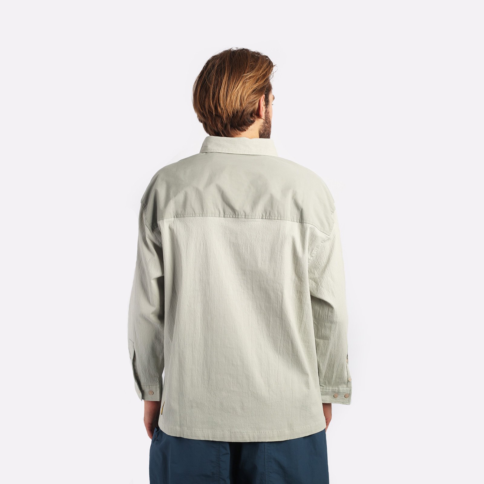 Мужская мужская рубашка Futuremade Studio Futuremade Studio Fancy Shirt (FW23-SHI-014-GR)  - цена, описание, фото 2