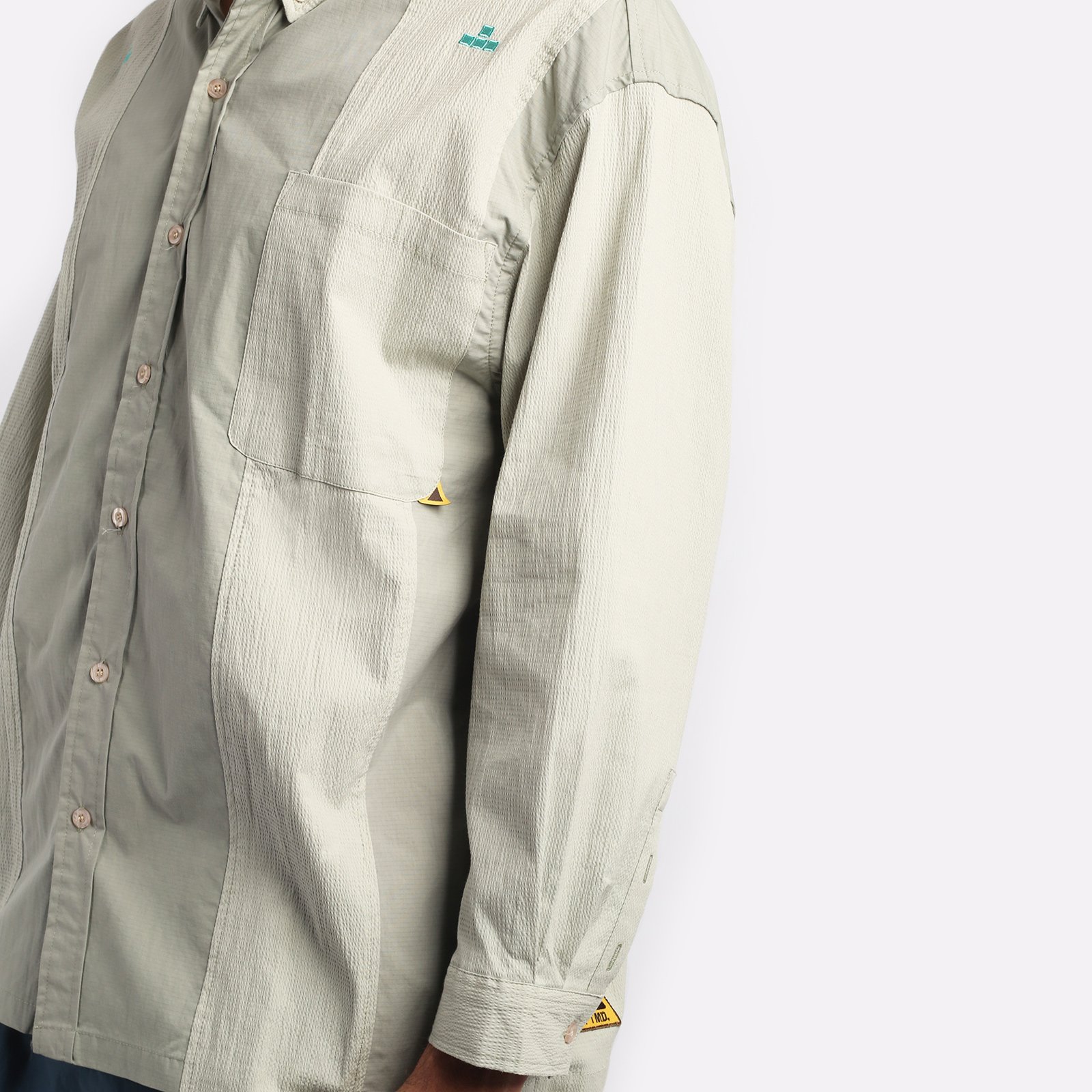 Мужская мужская рубашка Futuremade Studio Futuremade Studio Fancy Shirt (FW23-SHI-014-GR)  - цена, описание, фото 4