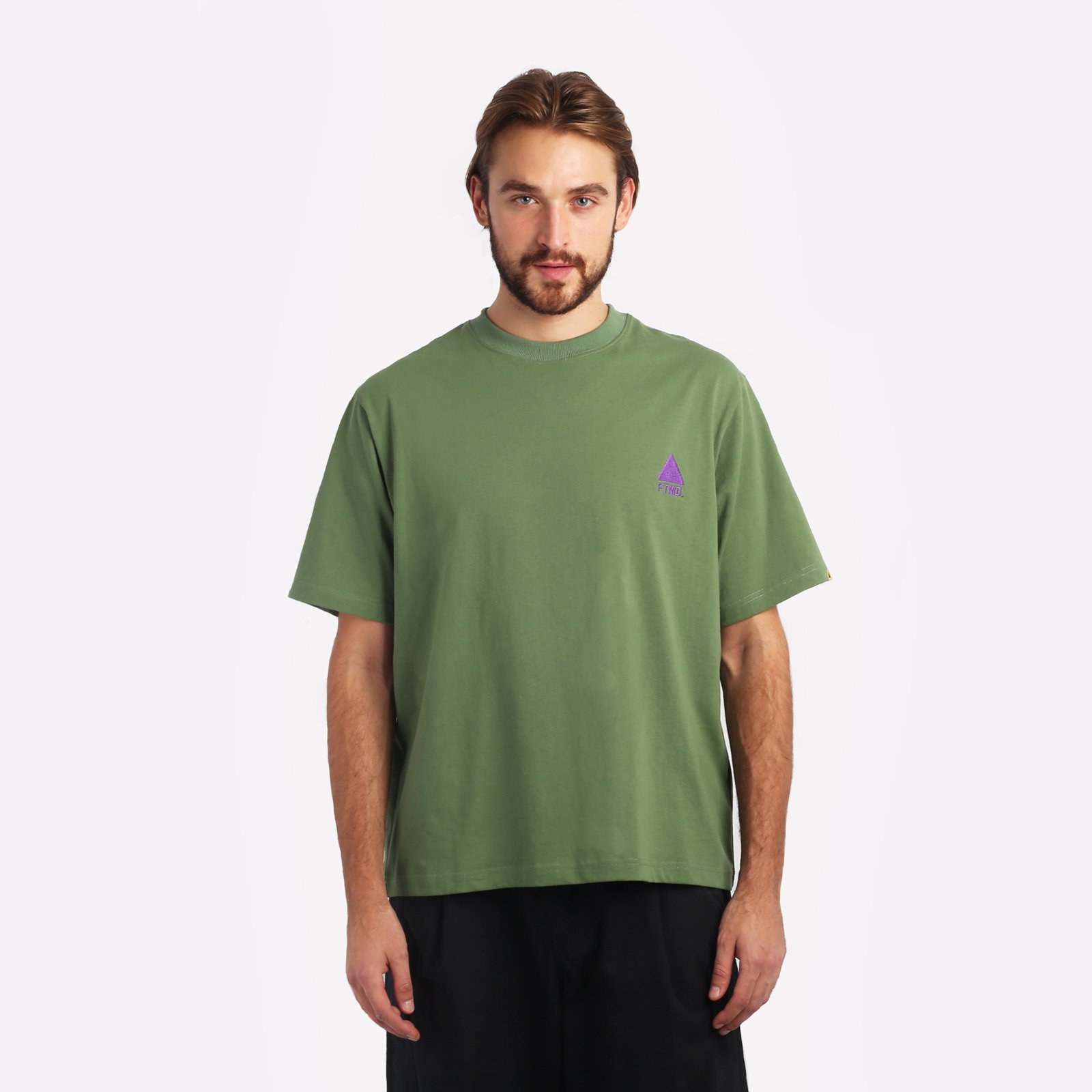 Мужская мужская футболка Futuremade Studio Futuremade Studio FTMD. Logo Tee (FW23-TEE-030-GR)  - цена, описание, фото 1