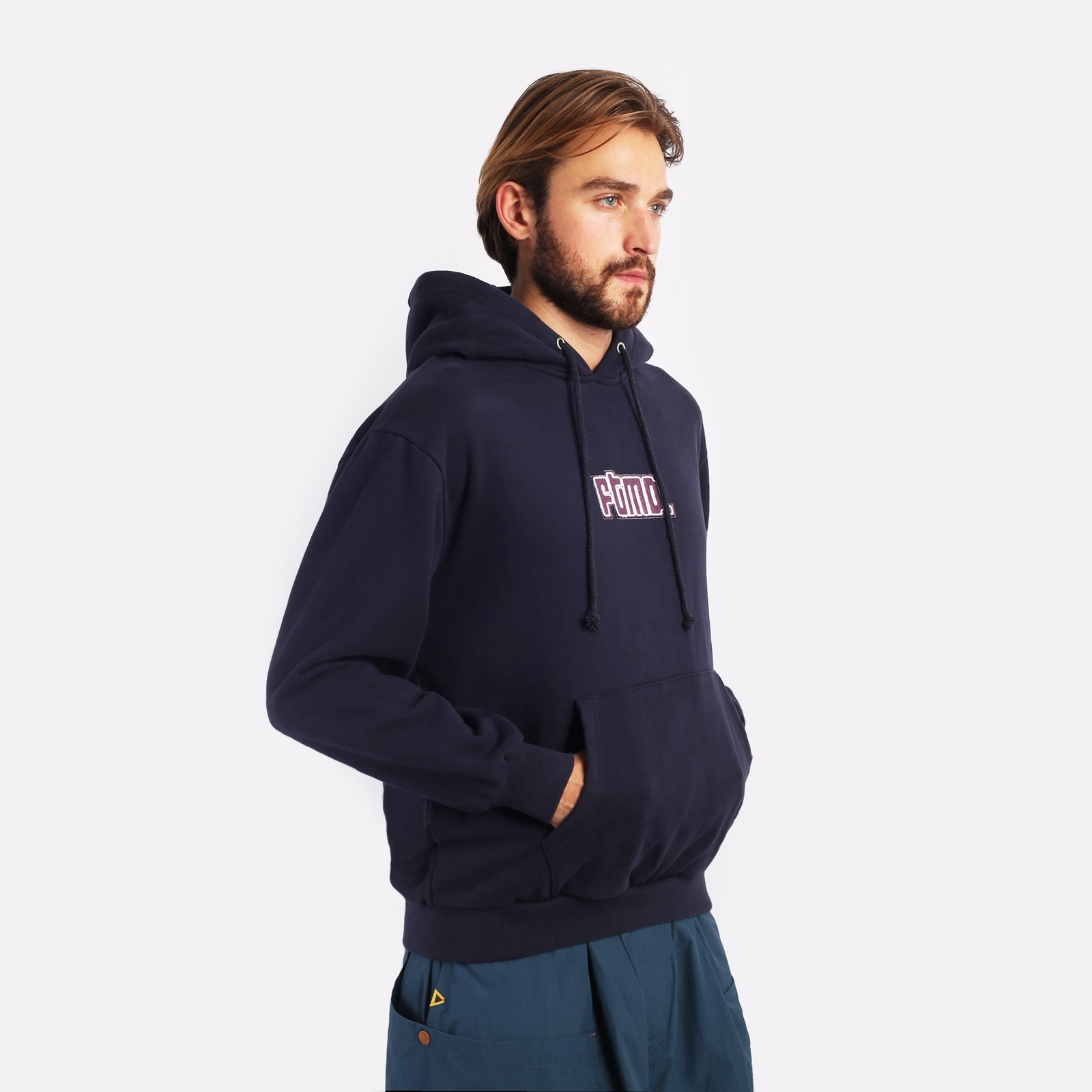 Мужская мужская толстовка Futuremade Studio Futuremade Studio Tetris Morris Hoodie (FW023-HOD-034-NV)  - цена, описание, фото 3