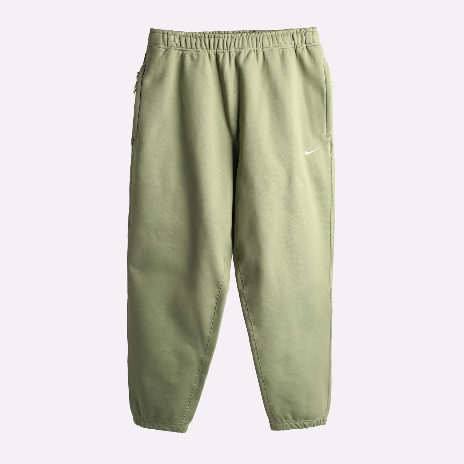 мужские зеленые брюки Nike Solo Swoosh Fleece Pants DX1365-386 - цена, описание, фото 1