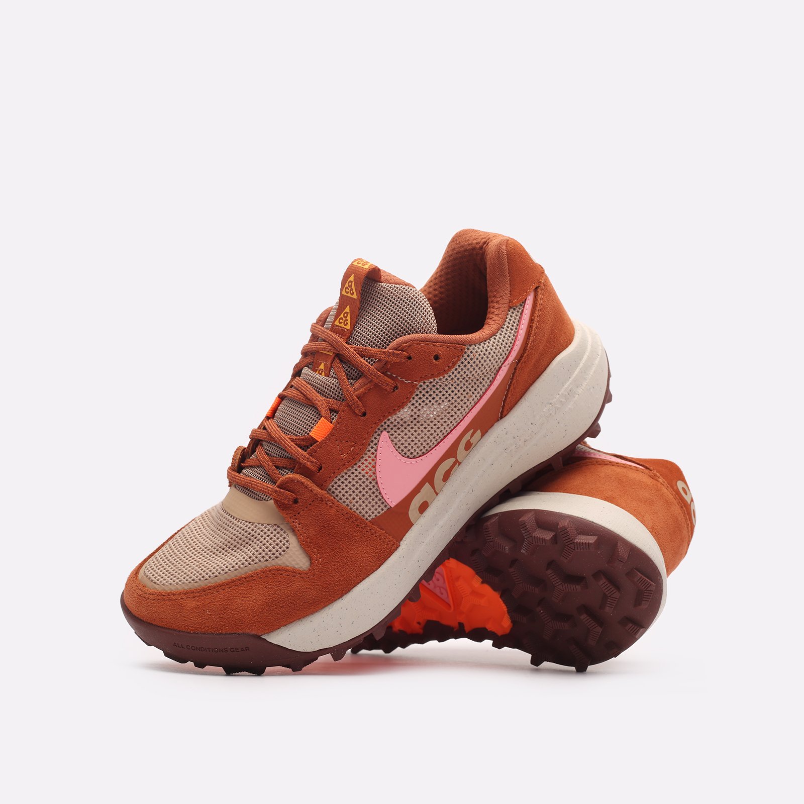 мужские коричневые кроссовки Nike ACG Lowcate DM8019-201 - цена, описание, фото 2