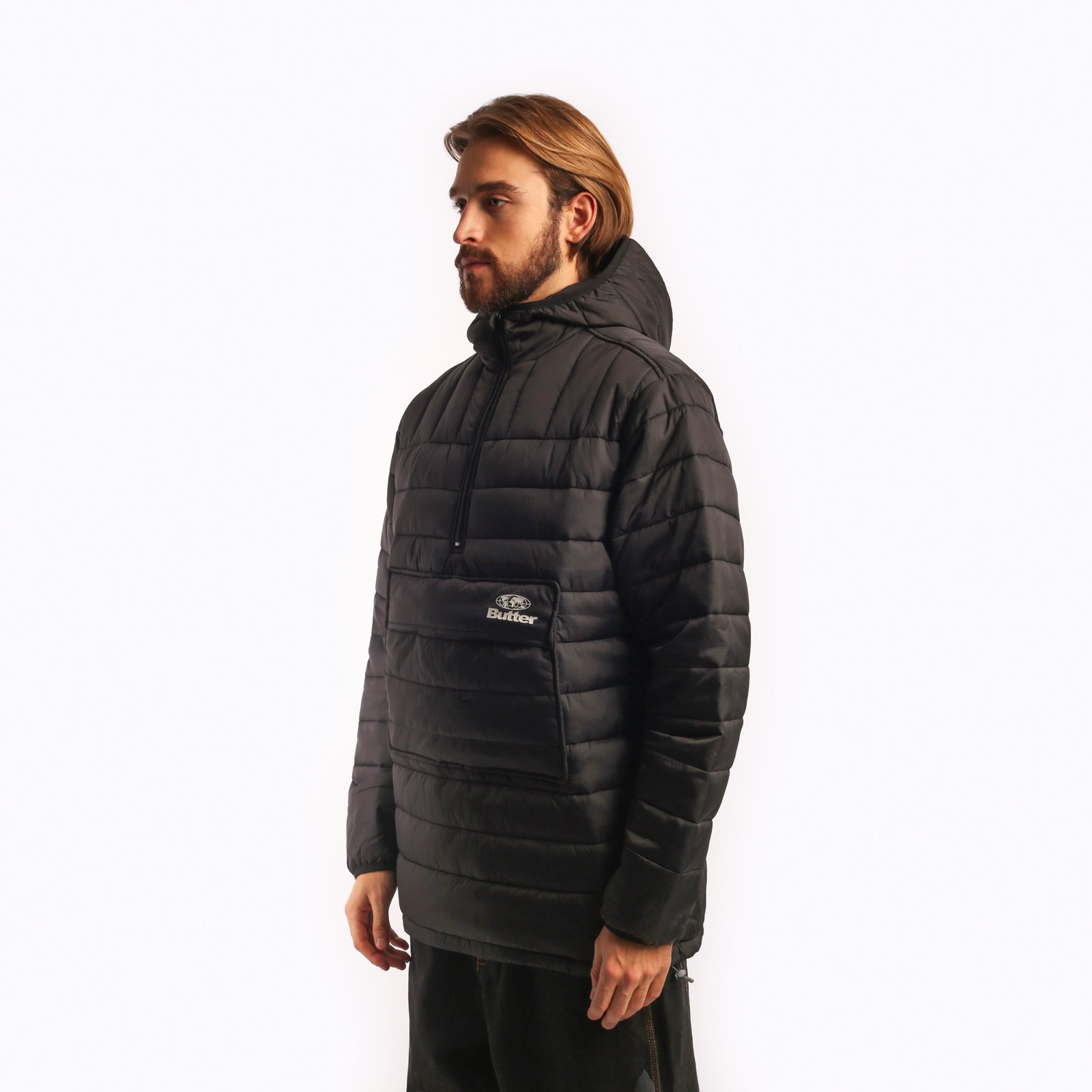 Мужская мужская куртка Butter Goods Butter Goods Anorak Puffer Jacket Black (Jacket Black) (JACKET BLACK)  - цена, описание, фото 3