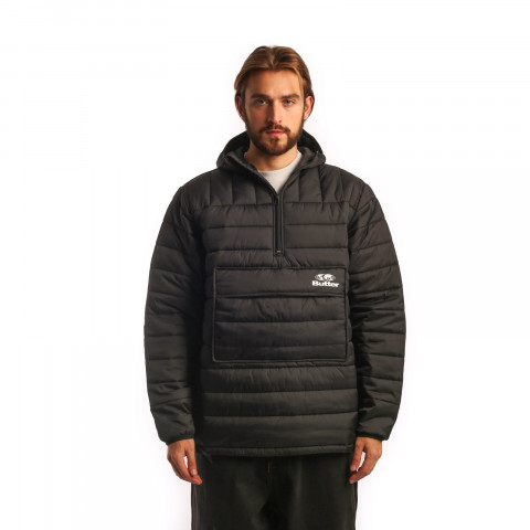 мужская мужская куртка Butter Goods Butter Goods Anorak Puffer Jacket Black (Jacket Black)  