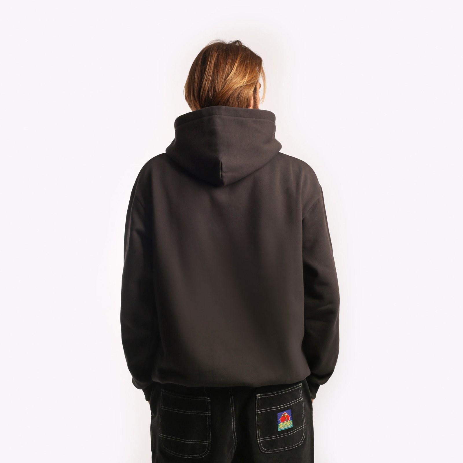 Мужская мужская толстовка Butter Goods Butter Goods Zodiac Pullover Hoodie (Hood Washed Black) (HOOD WASHED BLACK)  - цена, описание, фото 2