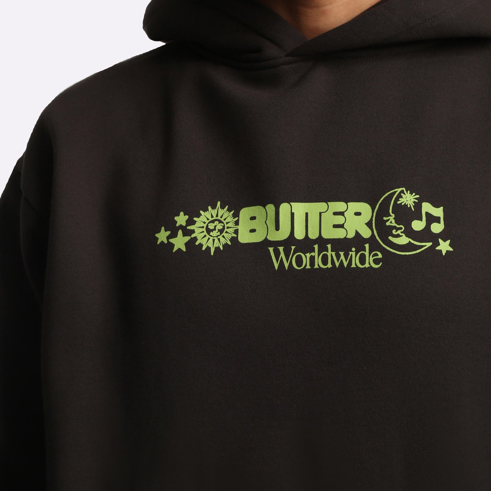 Мужская мужская толстовка Butter Goods Butter Goods Zodiac Pullover Hoodie (Hood Washed Black) (HOOD WASHED BLACK)  - цена, описание, фото 4