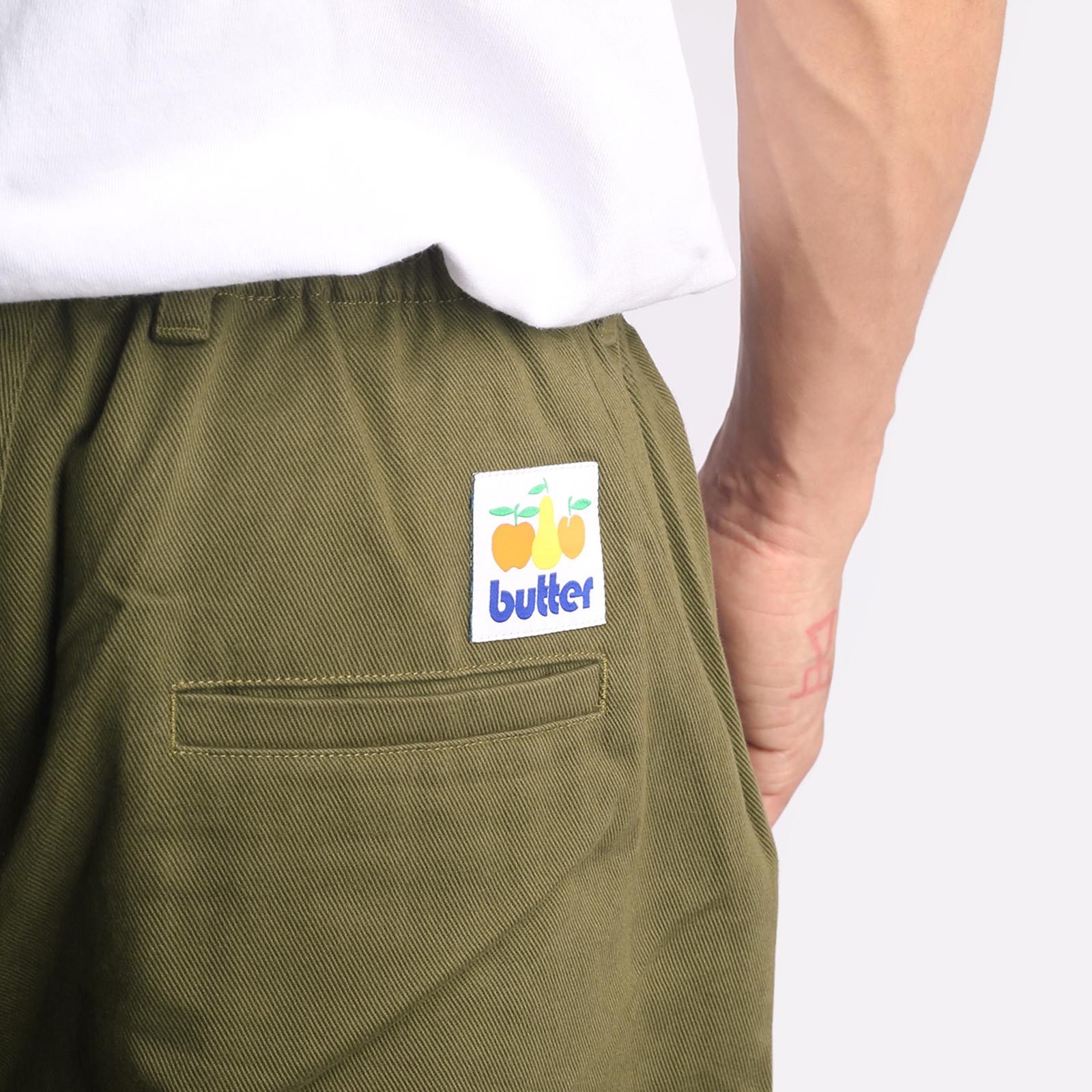 Мужские мужские брюки Butter Goods Butter Goods Wide Leg Pants (Wide Leg Pants-Army) (WIDE LEG PANTS-ARMY)  - цена, описание, фото 4