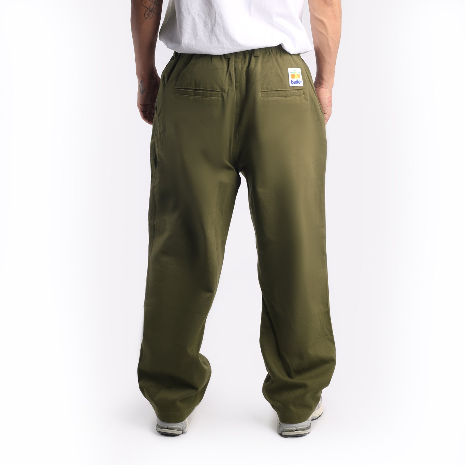 Мужские мужские брюки Butter Goods Butter Goods Wide Leg Pants (Wide Leg Pants-Army) (WIDE LEG PANTS-ARMY)  - цена, описание, фото 2