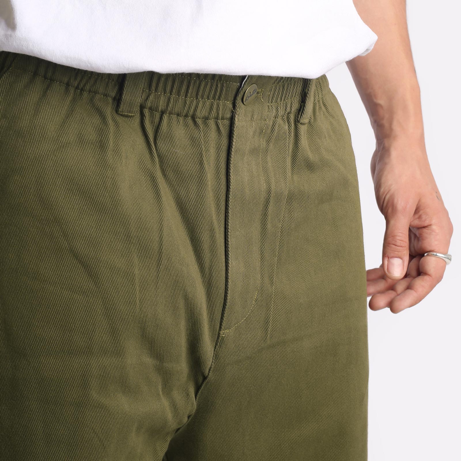 Мужские мужские брюки Butter Goods Butter Goods Wide Leg Pants (Wide Leg Pants-Army) (WIDE LEG PANTS-ARMY)  - цена, описание, фото 5