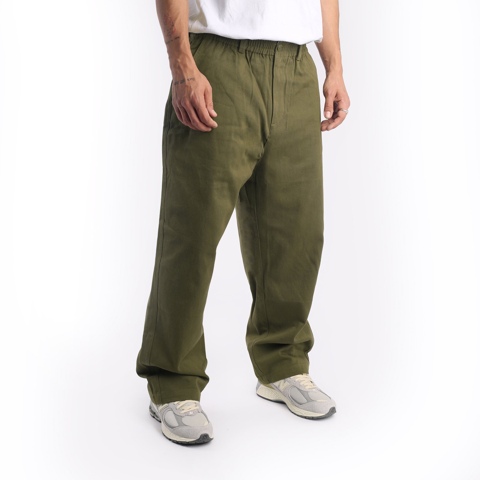 Мужские мужские брюки Butter Goods Butter Goods Wide Leg Pants (Wide Leg Pants-Army) (WIDE LEG PANTS-ARMY)  - цена, описание, фото 3
